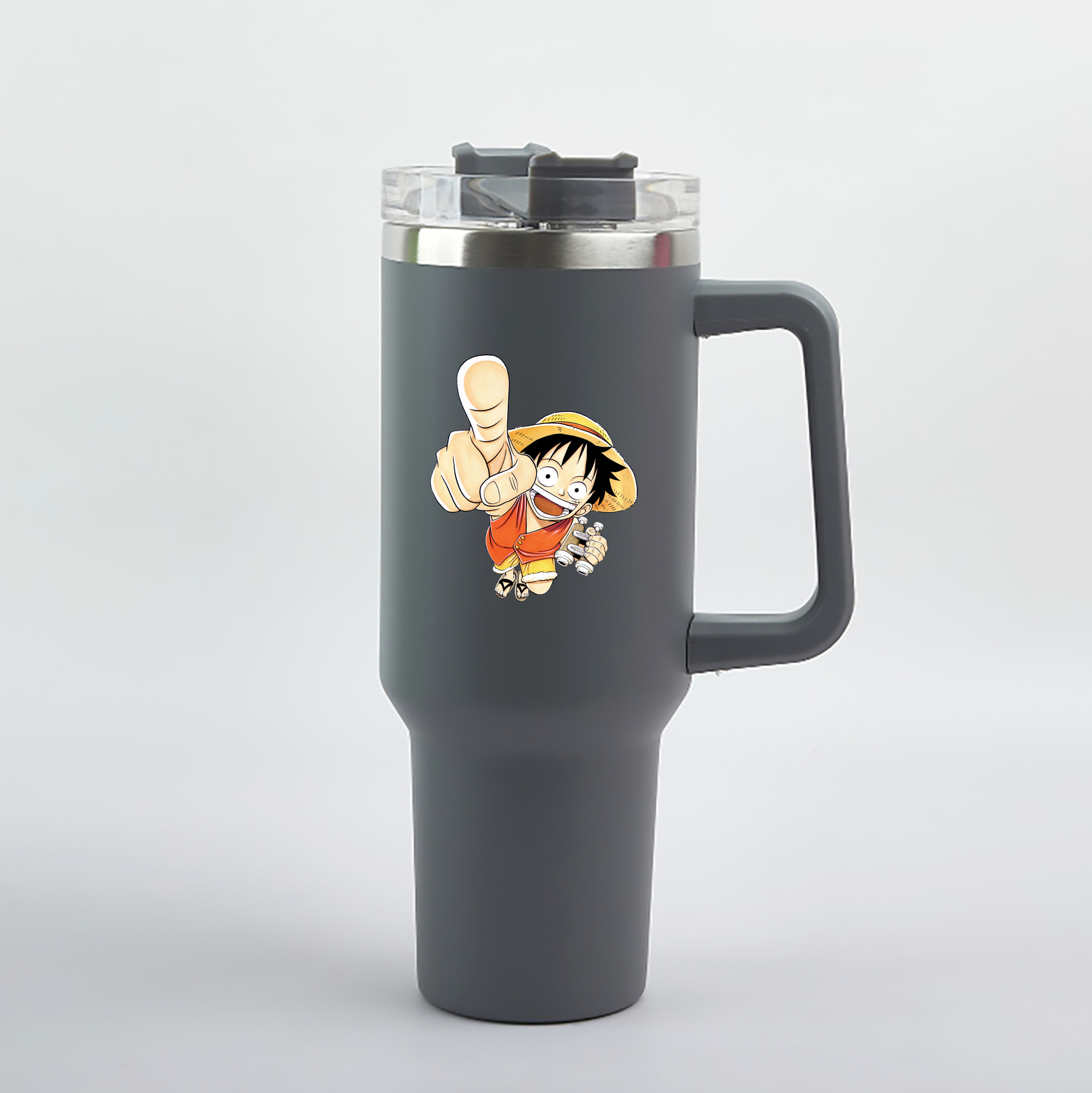 ワンピース モンキー・D・ルフィ ONE PIECE Monkey D. Luffy 1200mL車用タンブラー（カラープリント）