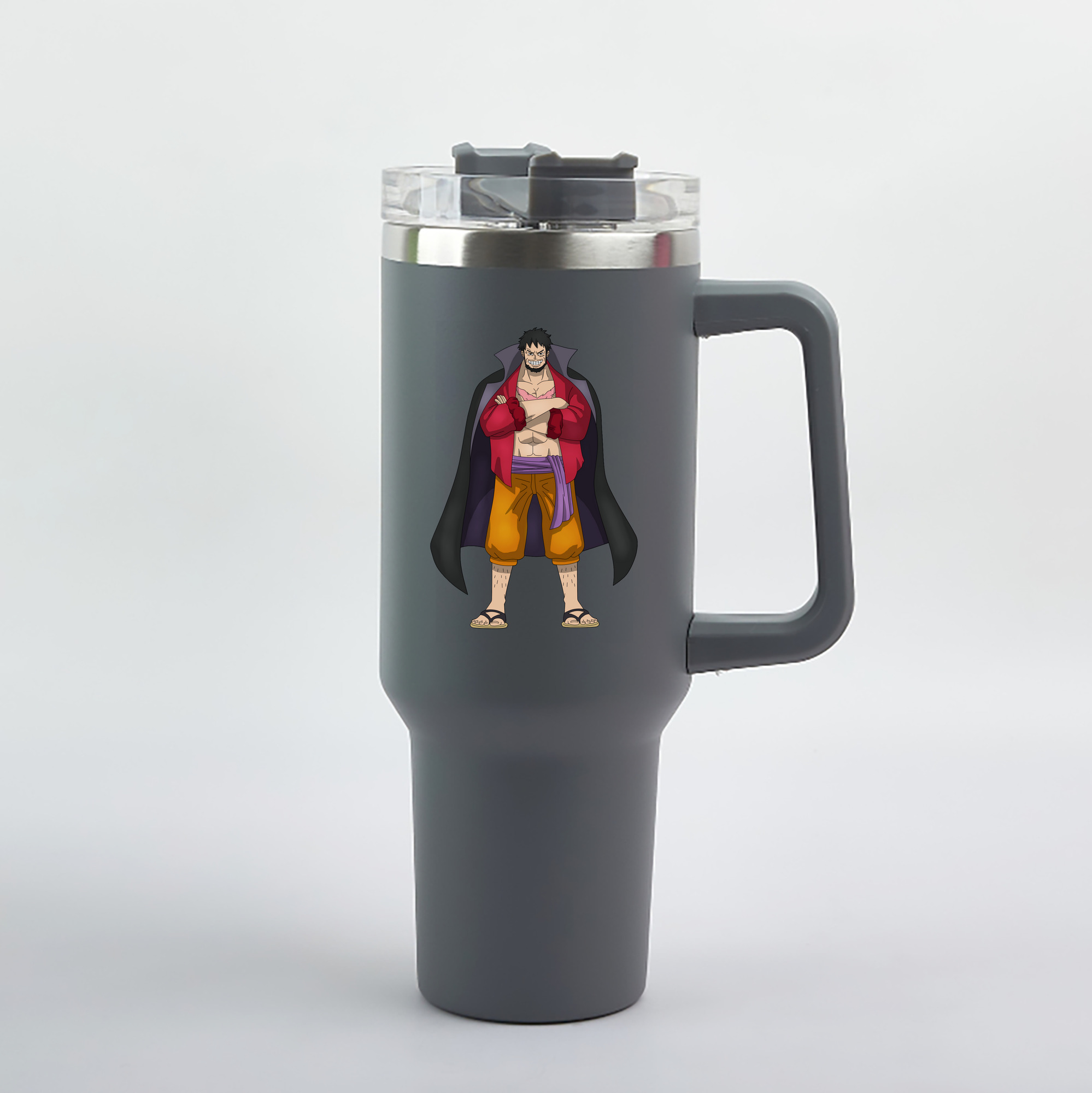 ワンピース モンキー・D・ルフィ ONE PIECE Monkey D. Luffy 1200mL車用タンブラー（カラープリント）