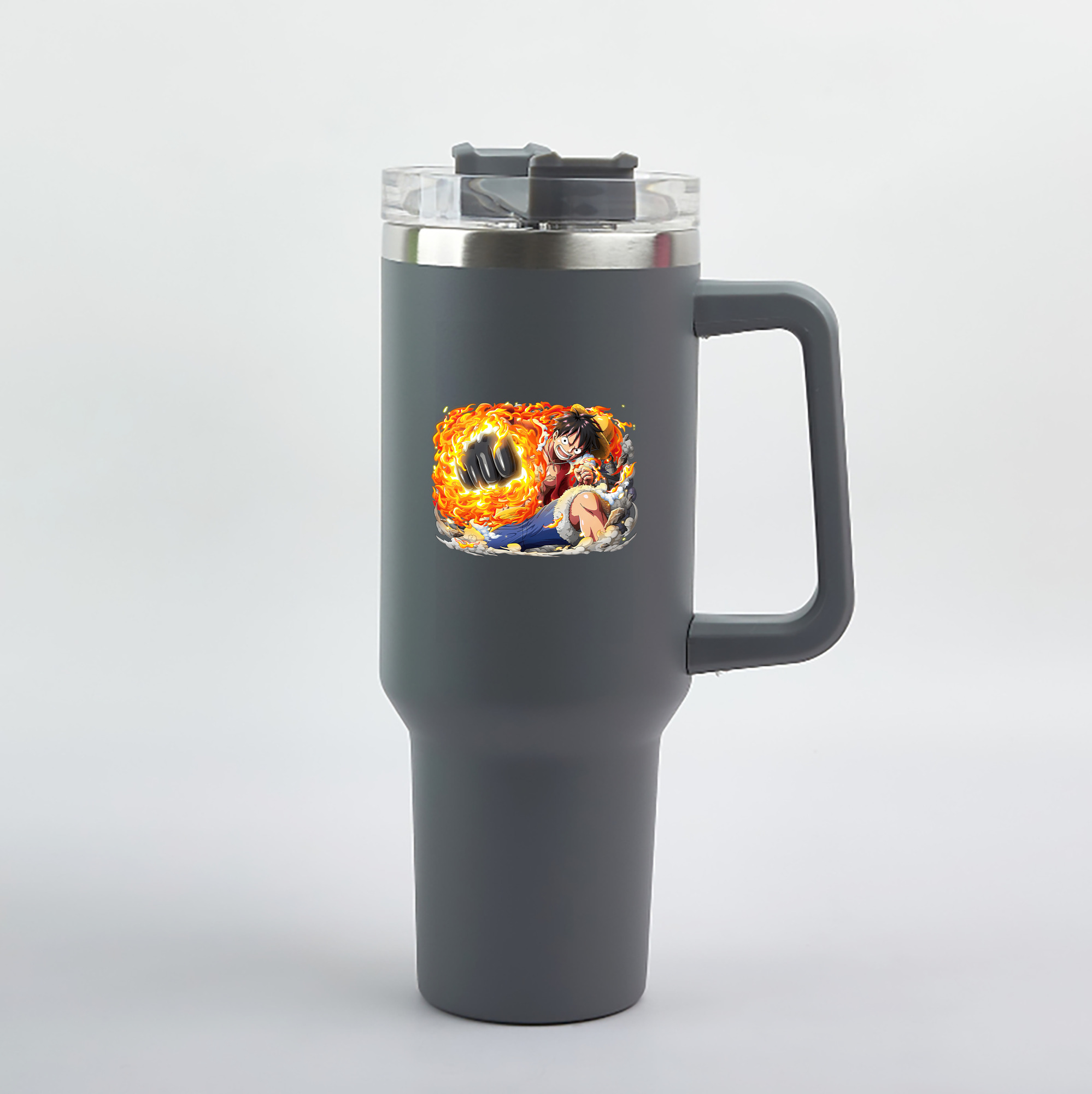 ワンピース モンキー・D・ルフィ ONE PIECE Monkey D. Luffy 1200mL車用タンブラー（カラープリント）