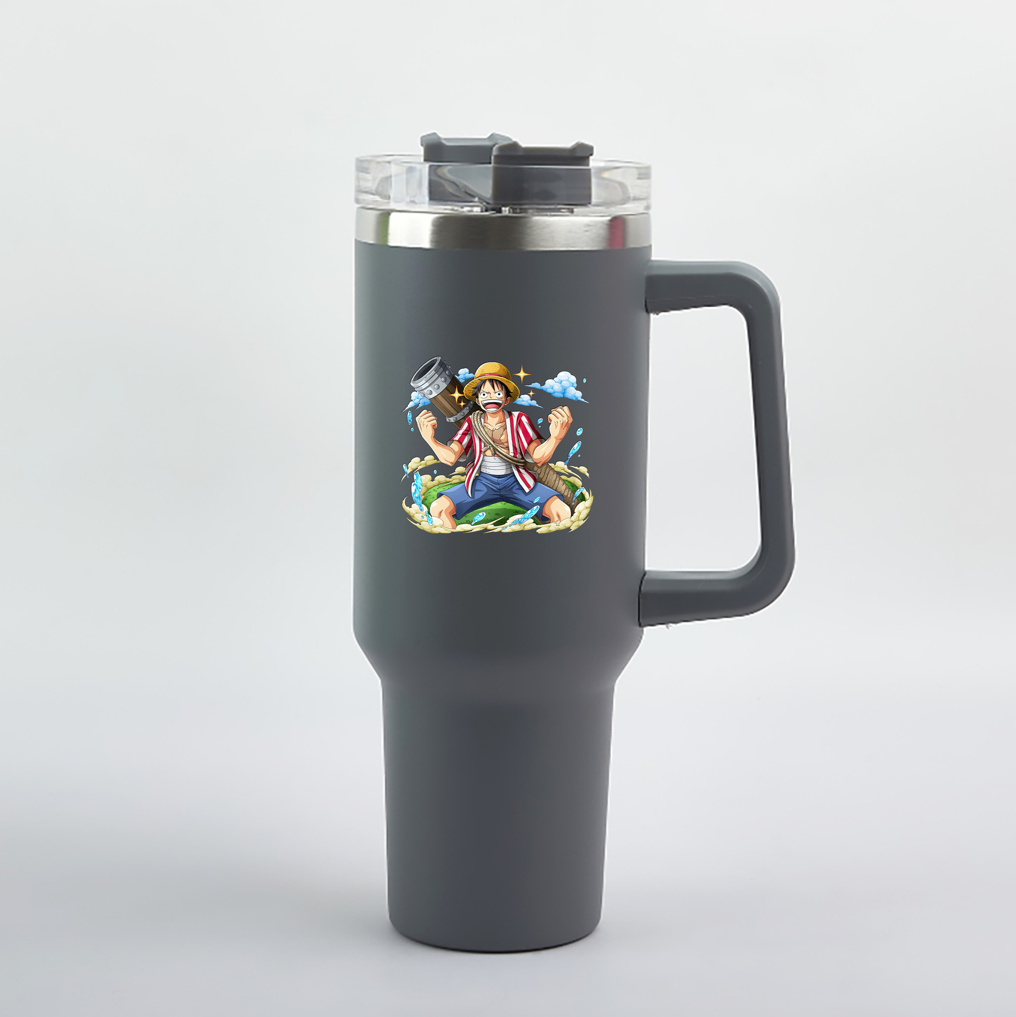 ワンピース モンキー・D・ルフィ ONE PIECE Monkey D. Luffy 1200mL車用タンブラー（カラープリント）