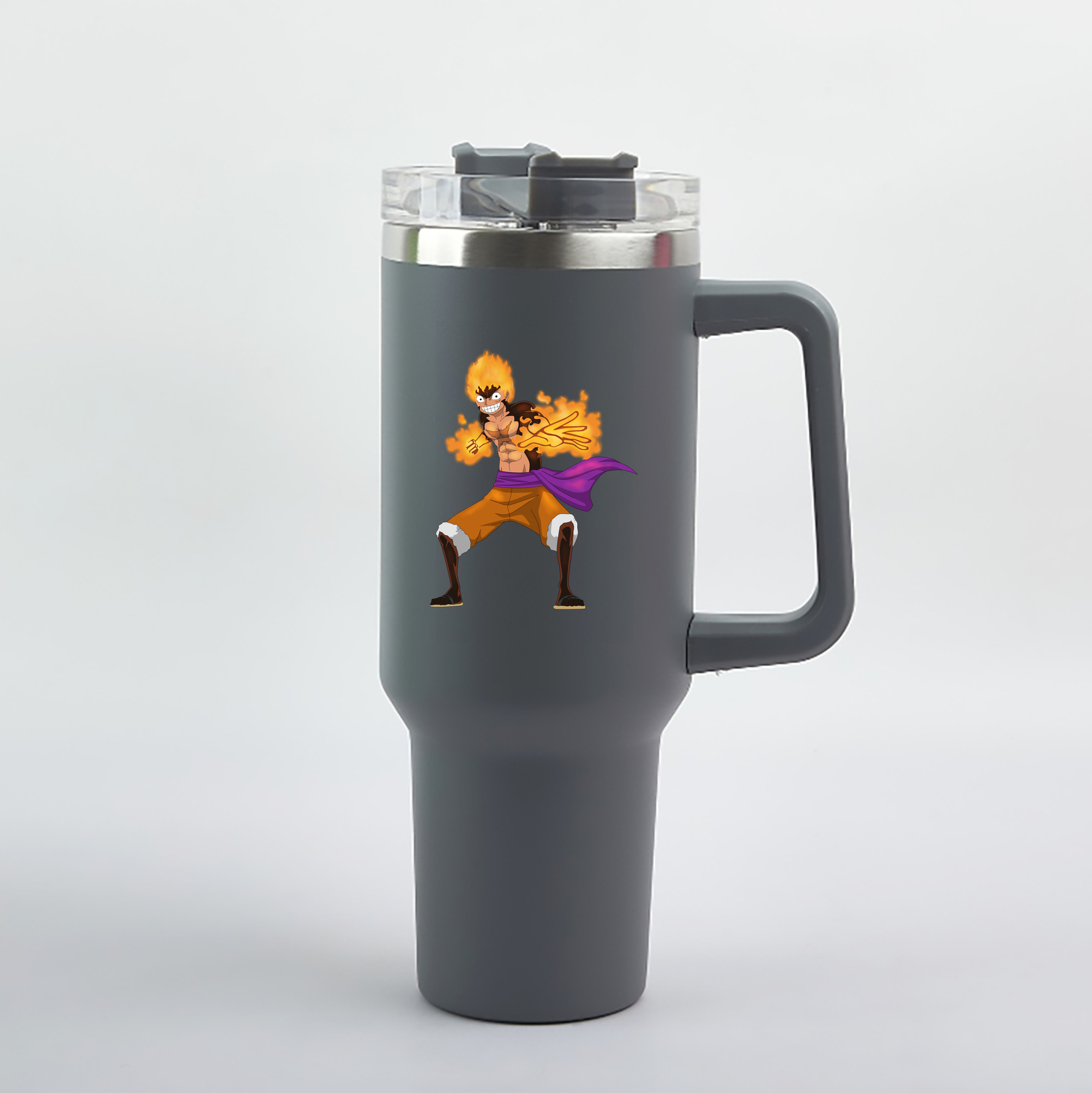 ワンピース モンキー・D・ルフィ ONE PIECE Monkey D. Luffy 1200mL車用タンブラー（カラープリント）
