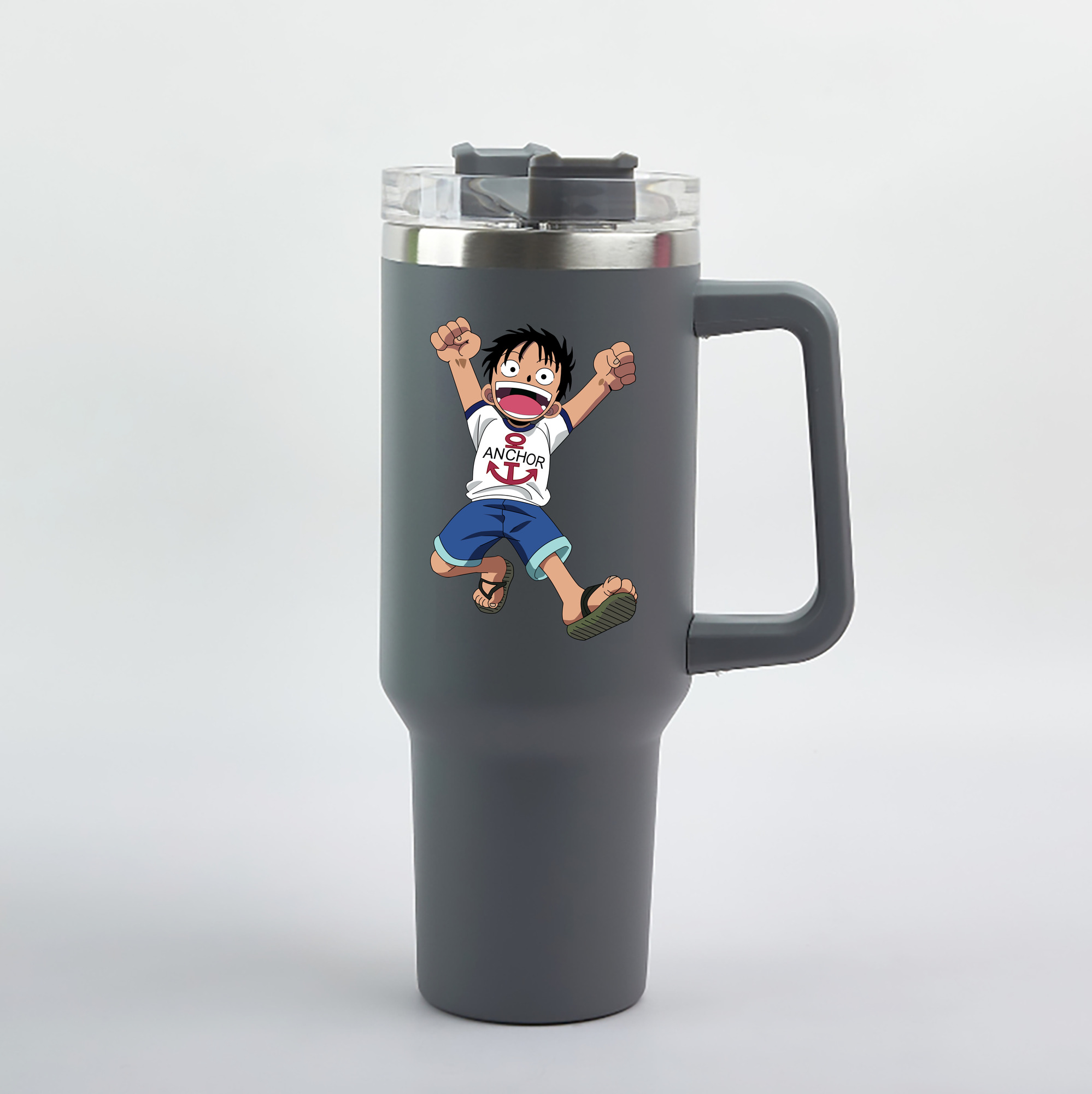 ワンピース モンキー・D・ルフィ ONE PIECE Monkey D. Luffy 1200mL車用タンブラー（カラープリント）