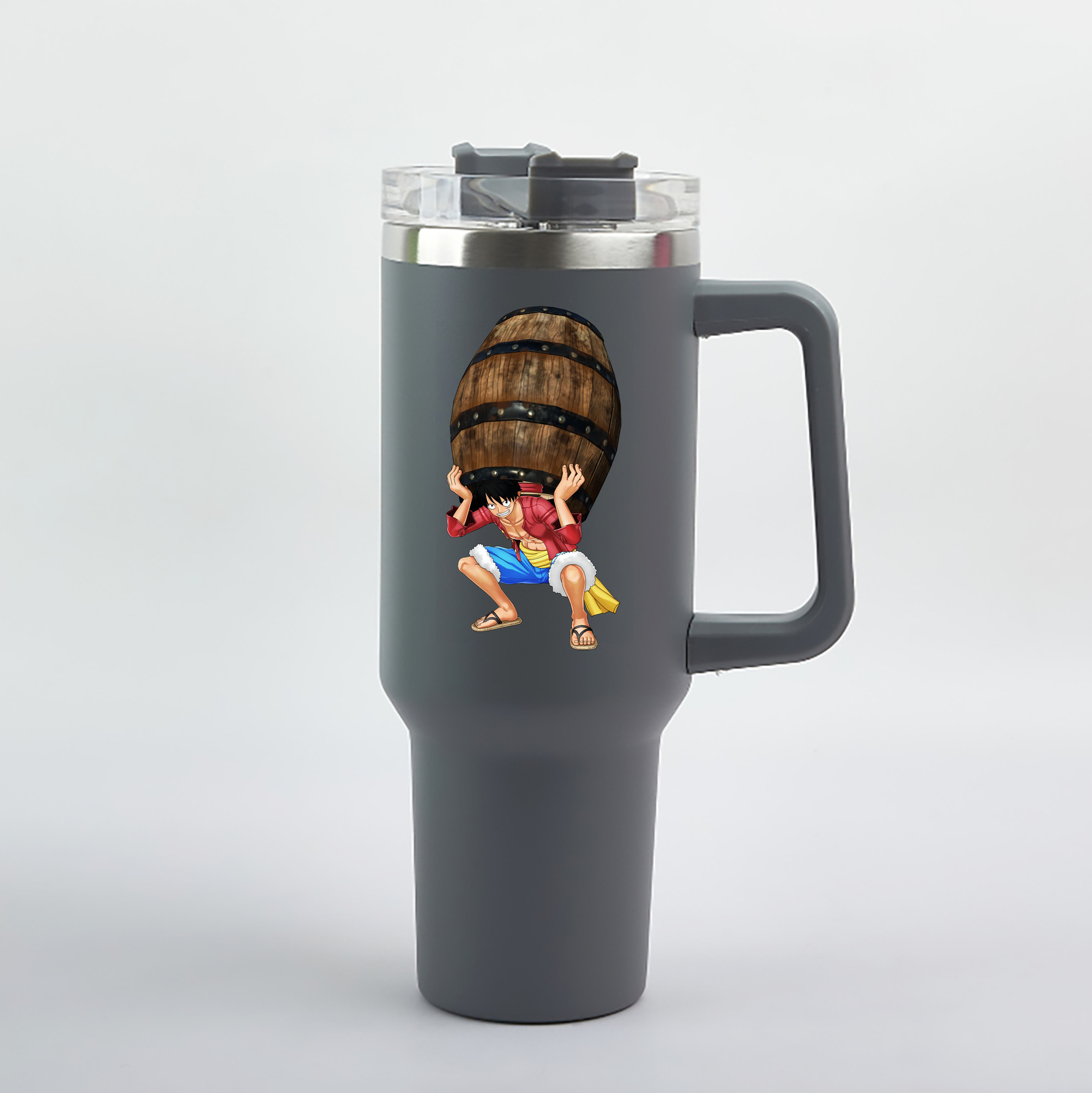 ワンピース モンキー・D・ルフィ ONE PIECE Monkey D. Luffy 1200mL車用タンブラー（カラープリント）