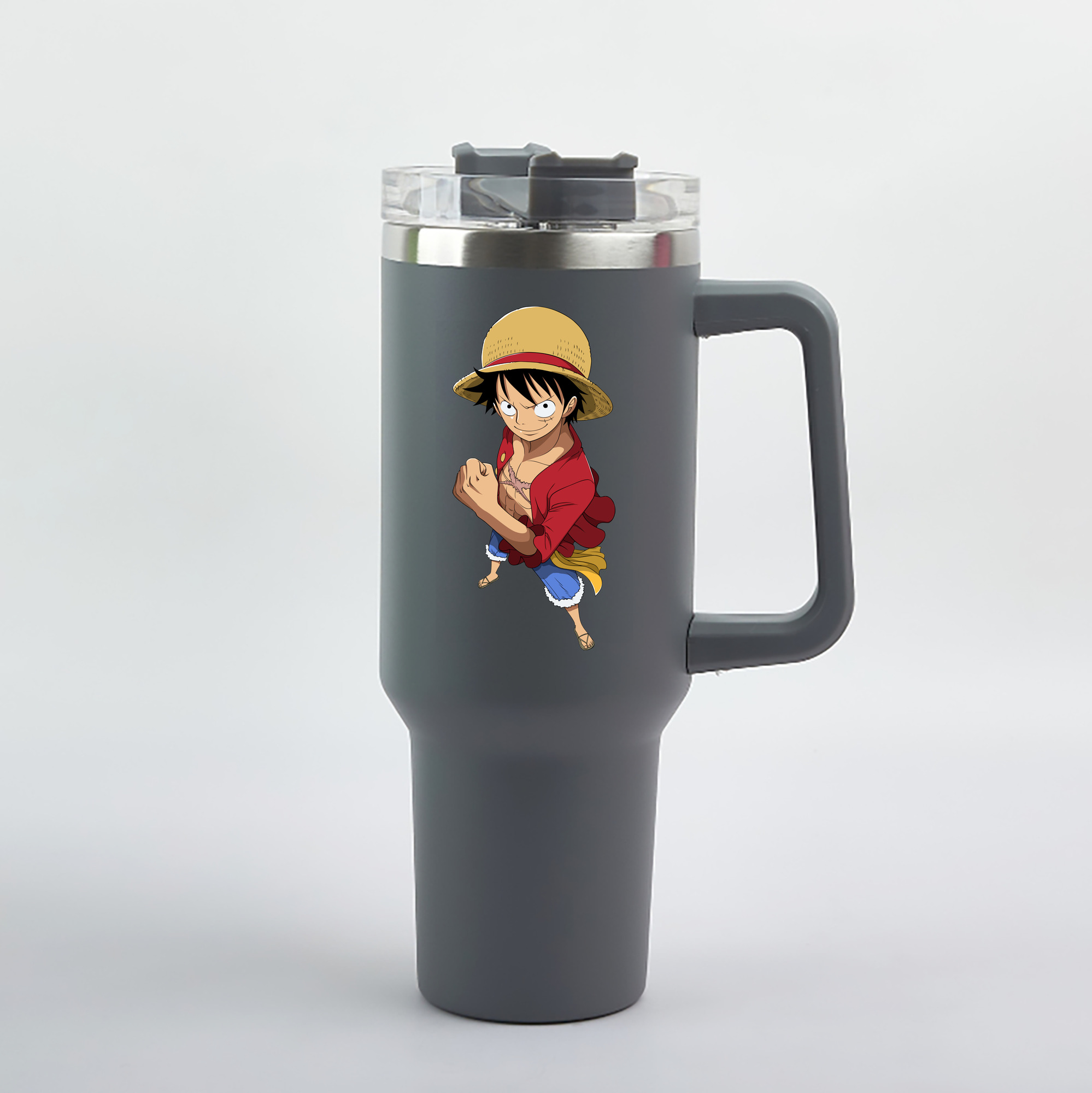 ワンピース モンキー・D・ルフィ ONE PIECE Monkey D. Luffy 1200mL車用タンブラー（カラープリント）