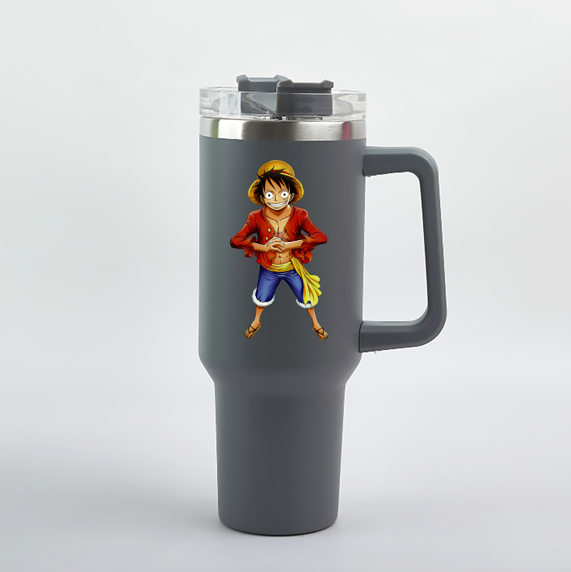 ワンピース モンキー・D・ルフィ ONE PIECE Monkey D. Luffy 1200mL車用タンブラー（カラープリント）