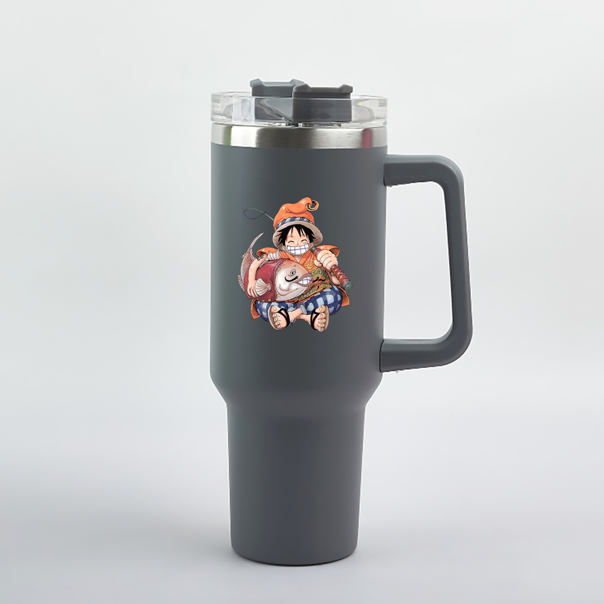 ワンピース モンキー・D・ルフィ ONE PIECE Monkey D. Luffy 1200mL車用タンブラー（カラープリント）