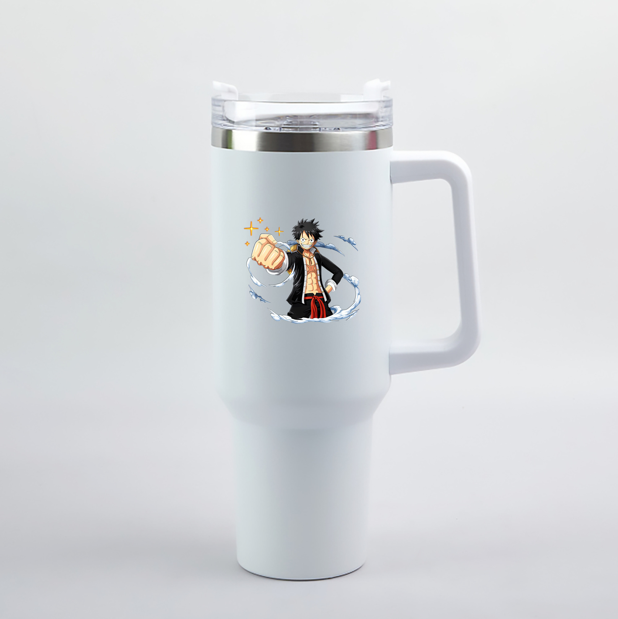 ワンピース モンキー・D・ルフィ ONE PIECE Monkey D. Luffy 1200mL車用タンブラー（カラープリント）