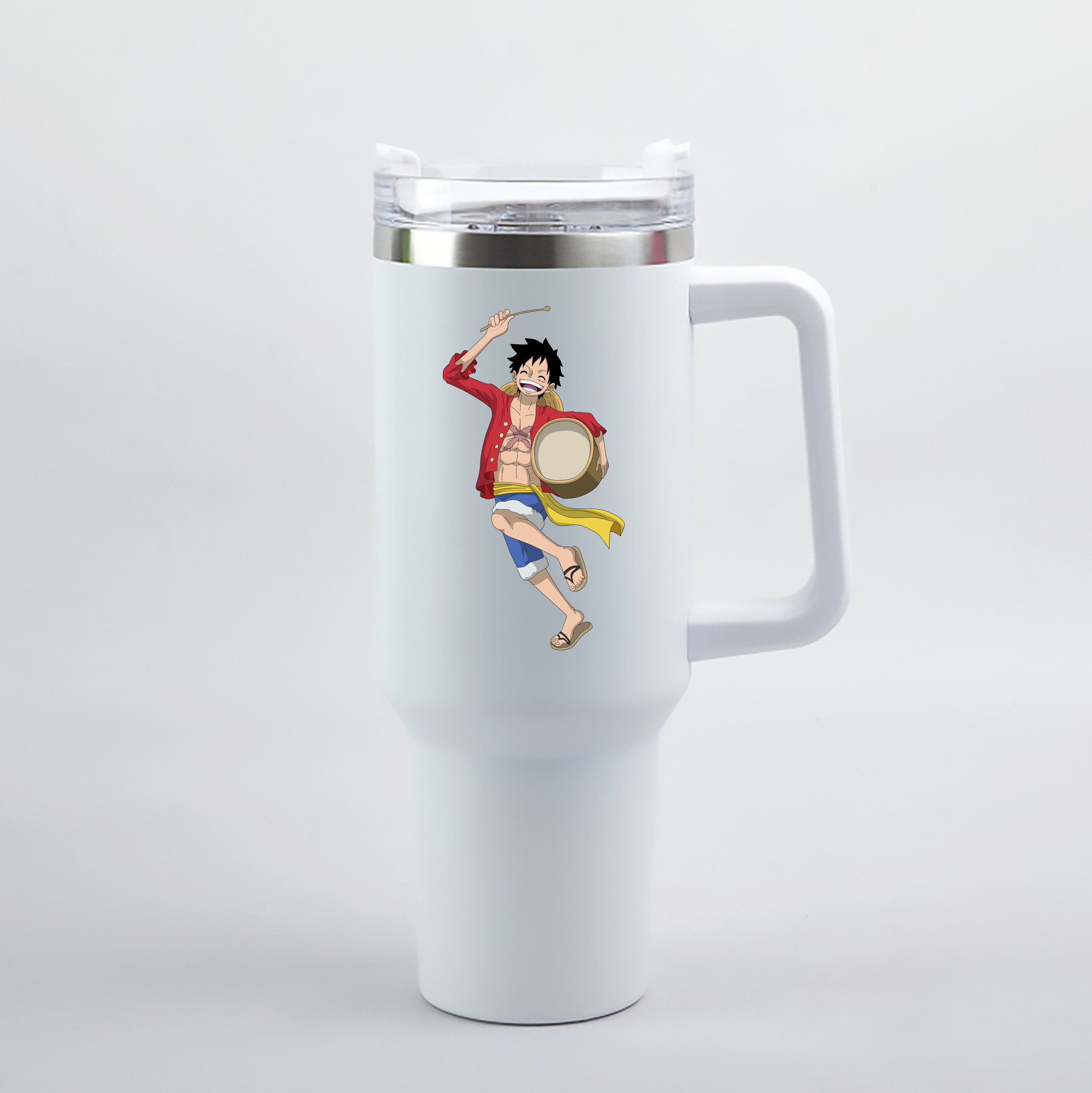ワンピース モンキー・D・ルフィ ONE PIECE Monkey D. Luffy 1200mL車用タンブラー（カラープリント）