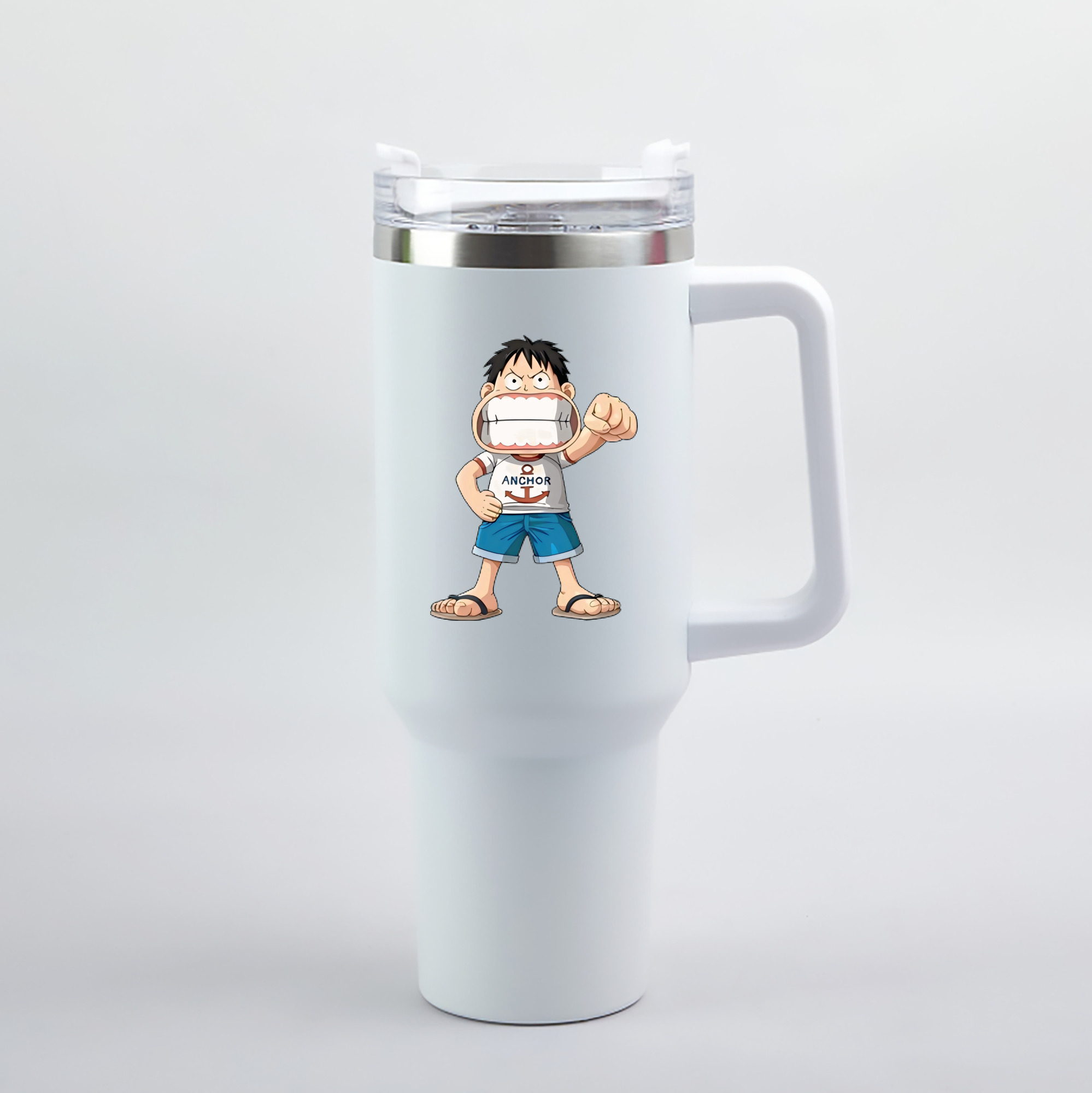 ワンピース モンキー・D・ルフィ ONE PIECE Monkey D. Luffy 1200mL車用タンブラー（カラープリント）