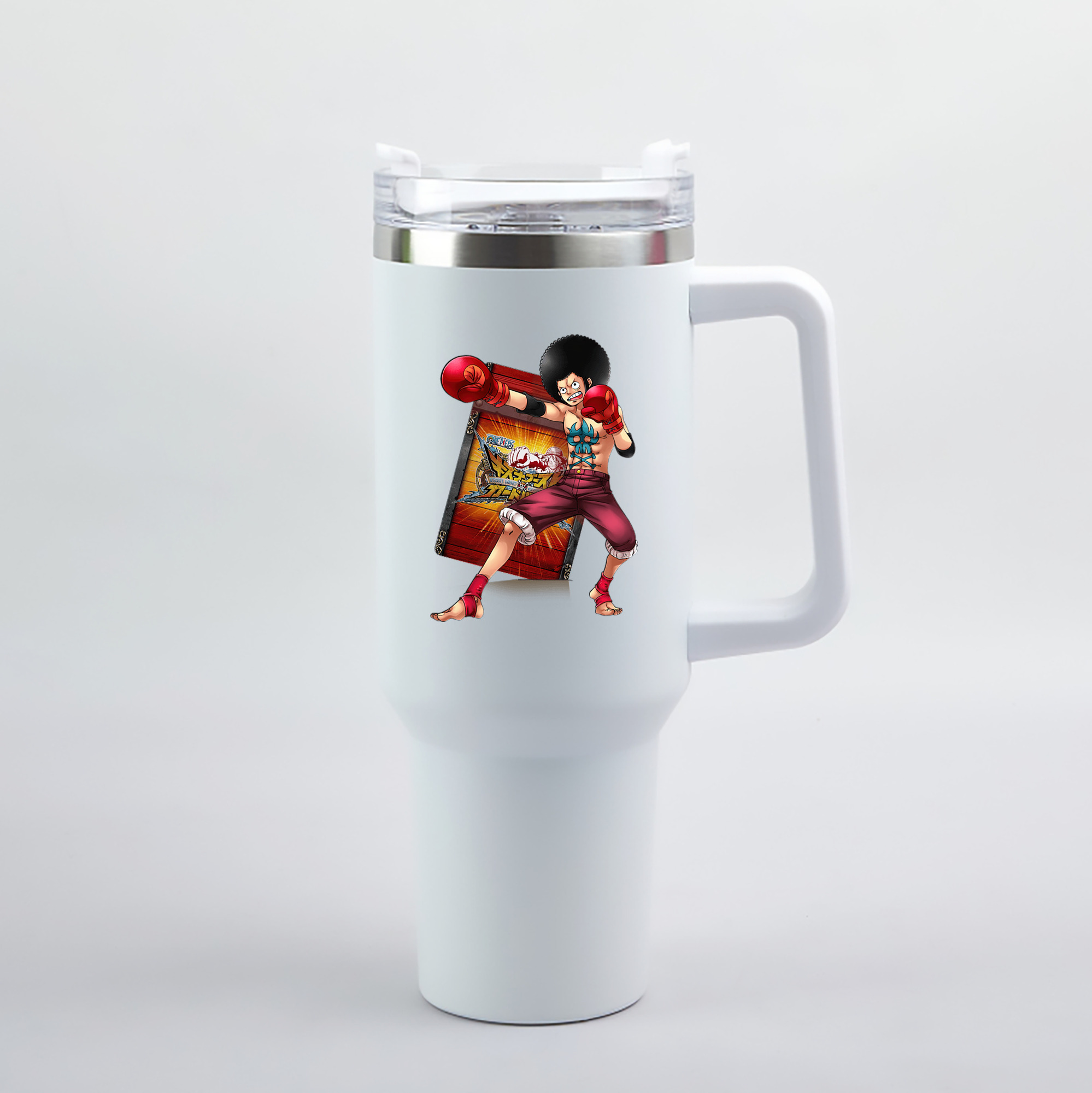 ワンピース モンキー・D・ルフィ ONE PIECE Monkey D. Luffy 1200mL車用タンブラー（カラープリント）