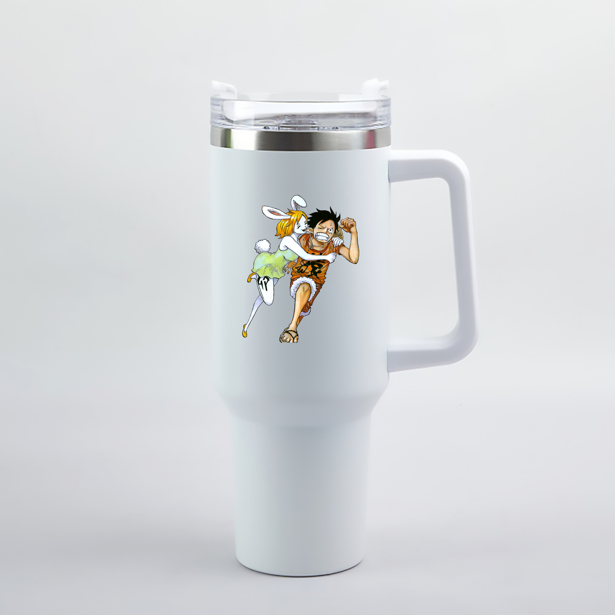 ワンピース モンキー・D・ルフィ ONE PIECE Monkey D. Luffy 1200mL車用タンブラー（カラープリント）