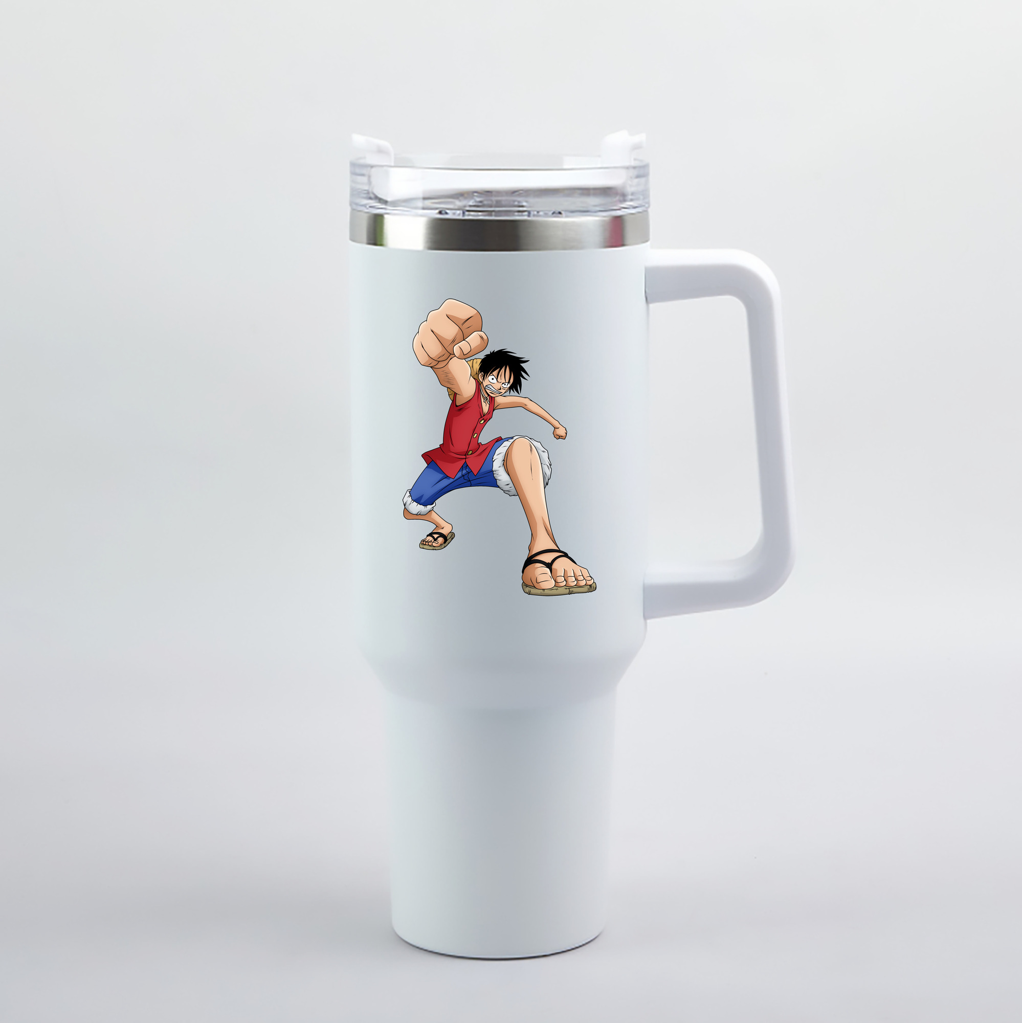 ワンピース モンキー・D・ルフィ ONE PIECE Monkey D. Luffy 1200mL車用タンブラー（カラープリント）