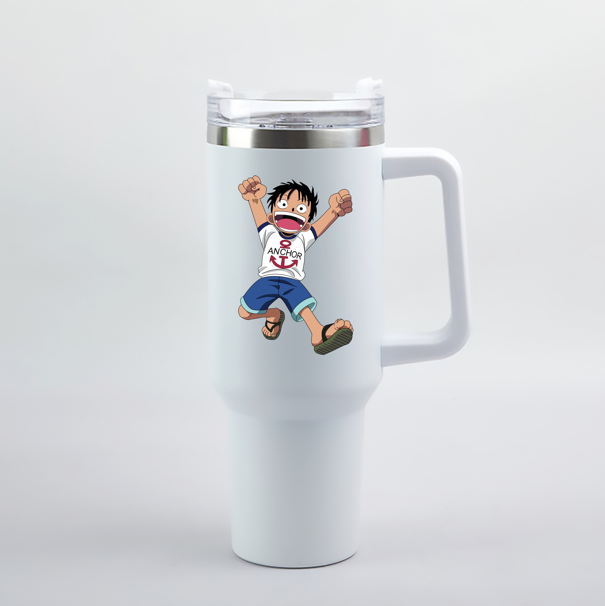 ワンピース モンキー・D・ルフィ ONE PIECE Monkey D. Luffy 1200mL車用タンブラー（カラープリント）