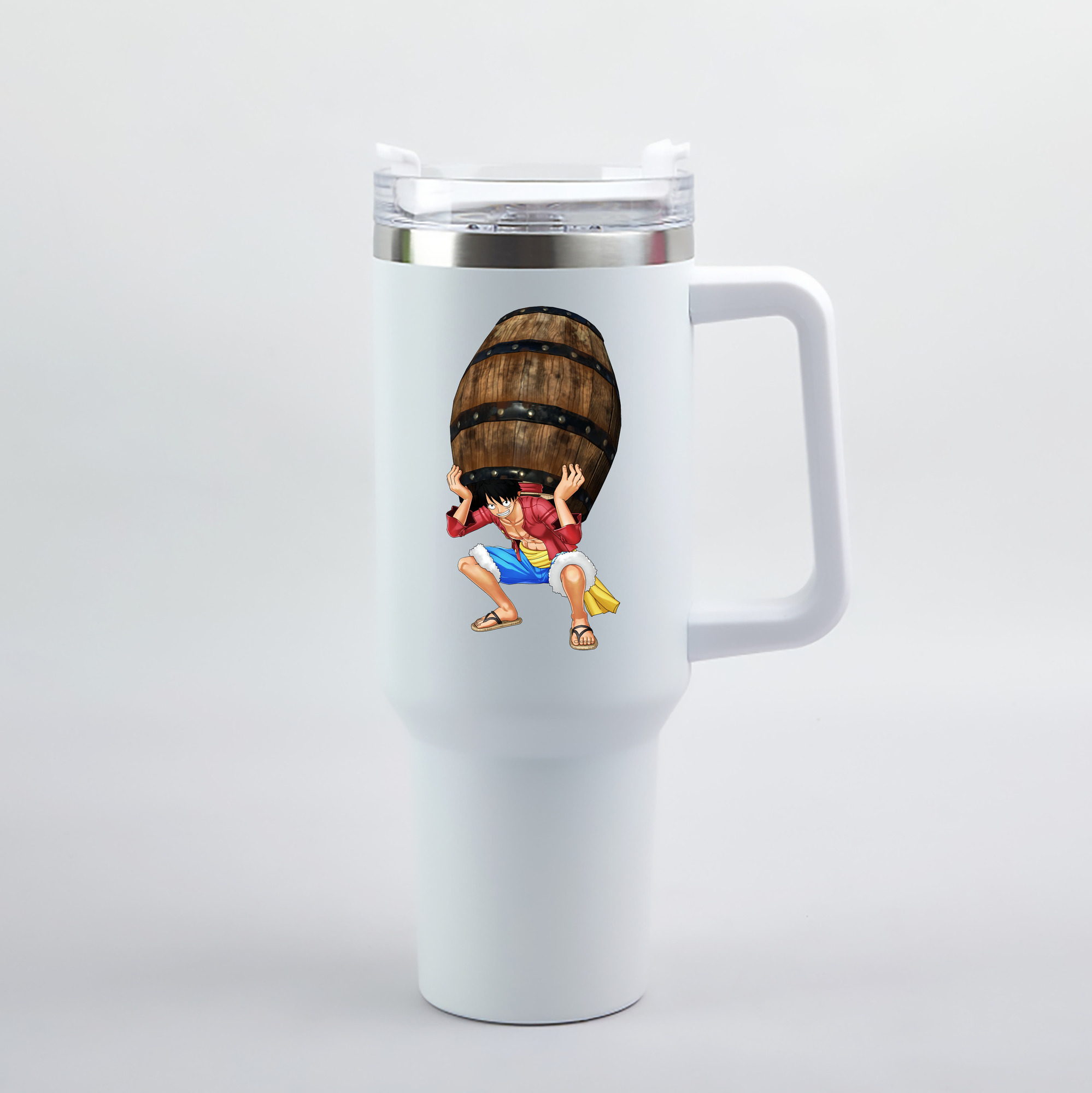 ワンピース モンキー・D・ルフィ ONE PIECE Monkey D. Luffy 1200mL車用タンブラー（カラープリント）