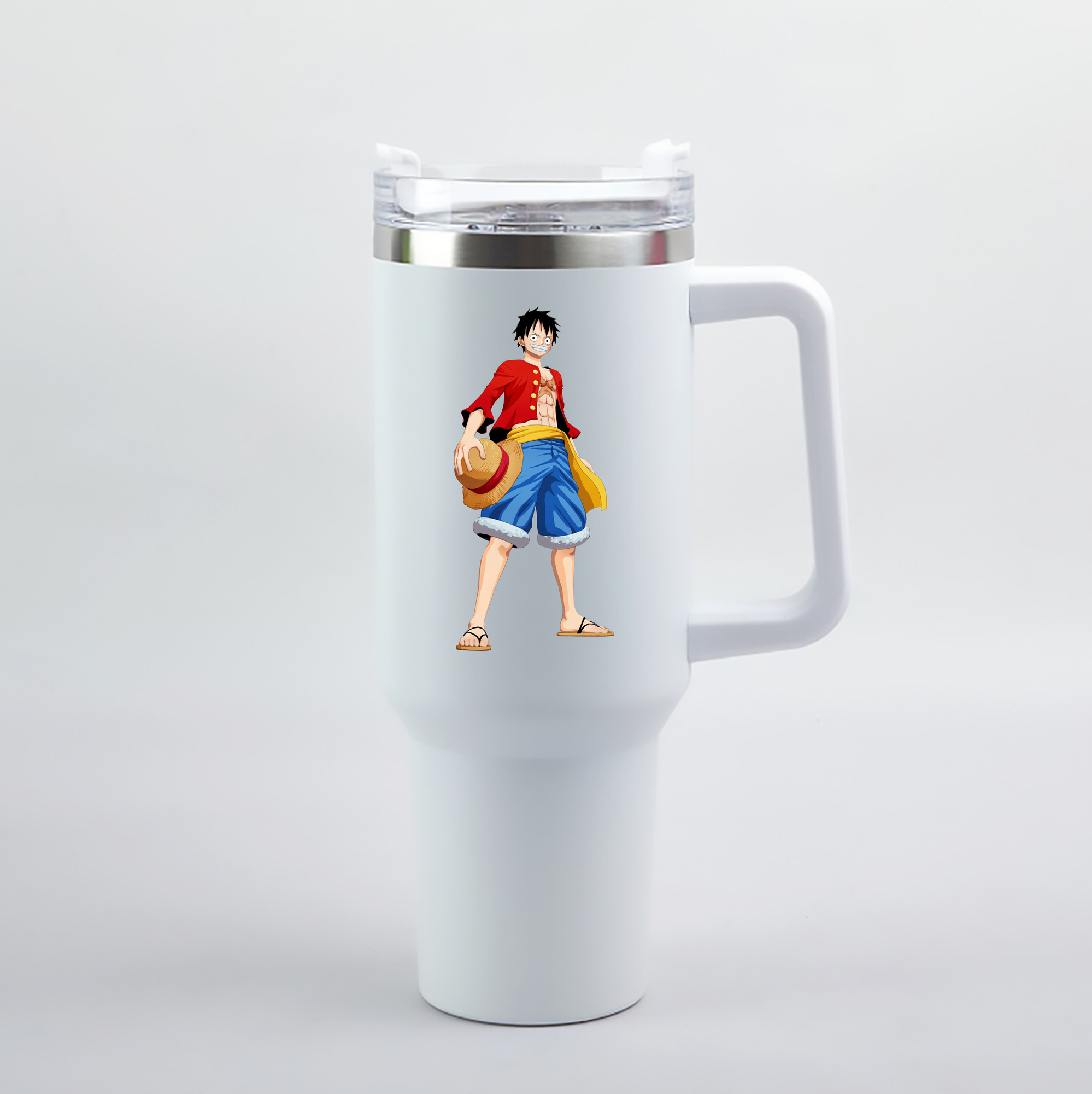 ワンピース モンキー・D・ルフィ ONE PIECE Monkey D. Luffy 1200mL車用タンブラー（カラープリント）
