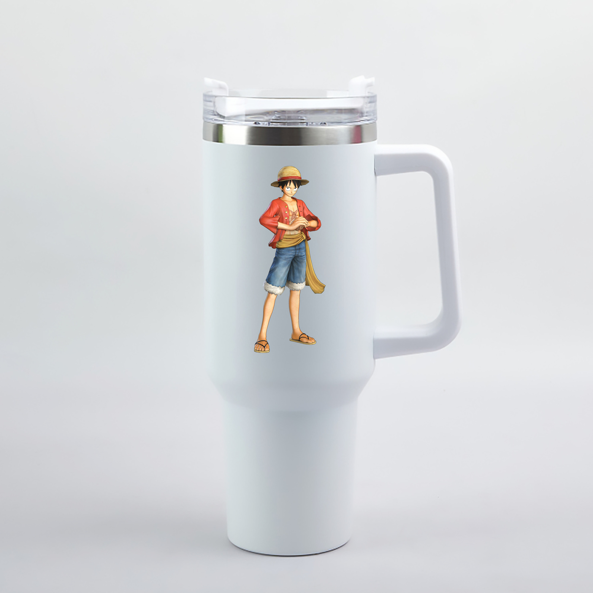 ワンピース モンキー・D・ルフィ ONE PIECE Monkey D. Luffy 1200mL車用タンブラー（カラープリント）