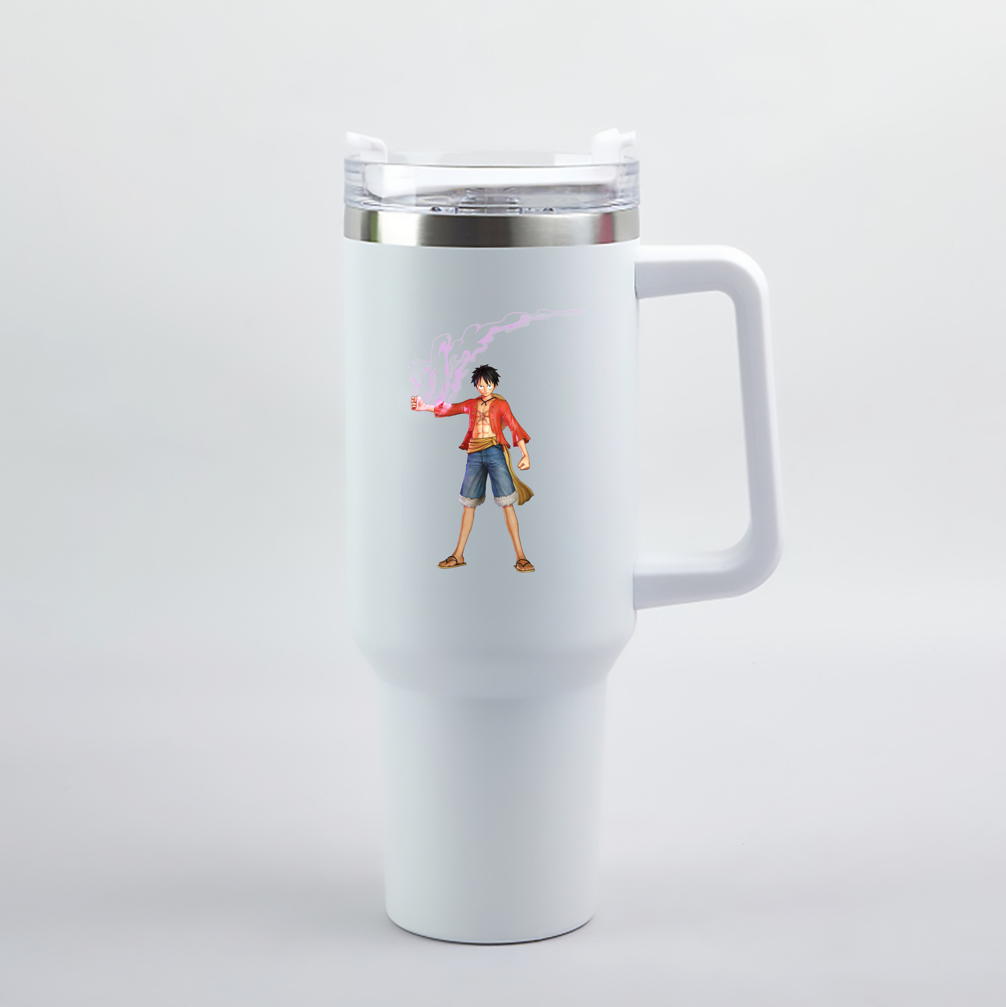 ワンピース モンキー・D・ルフィ ONE PIECE Monkey D. Luffy 1200mL車用タンブラー（カラープリント）