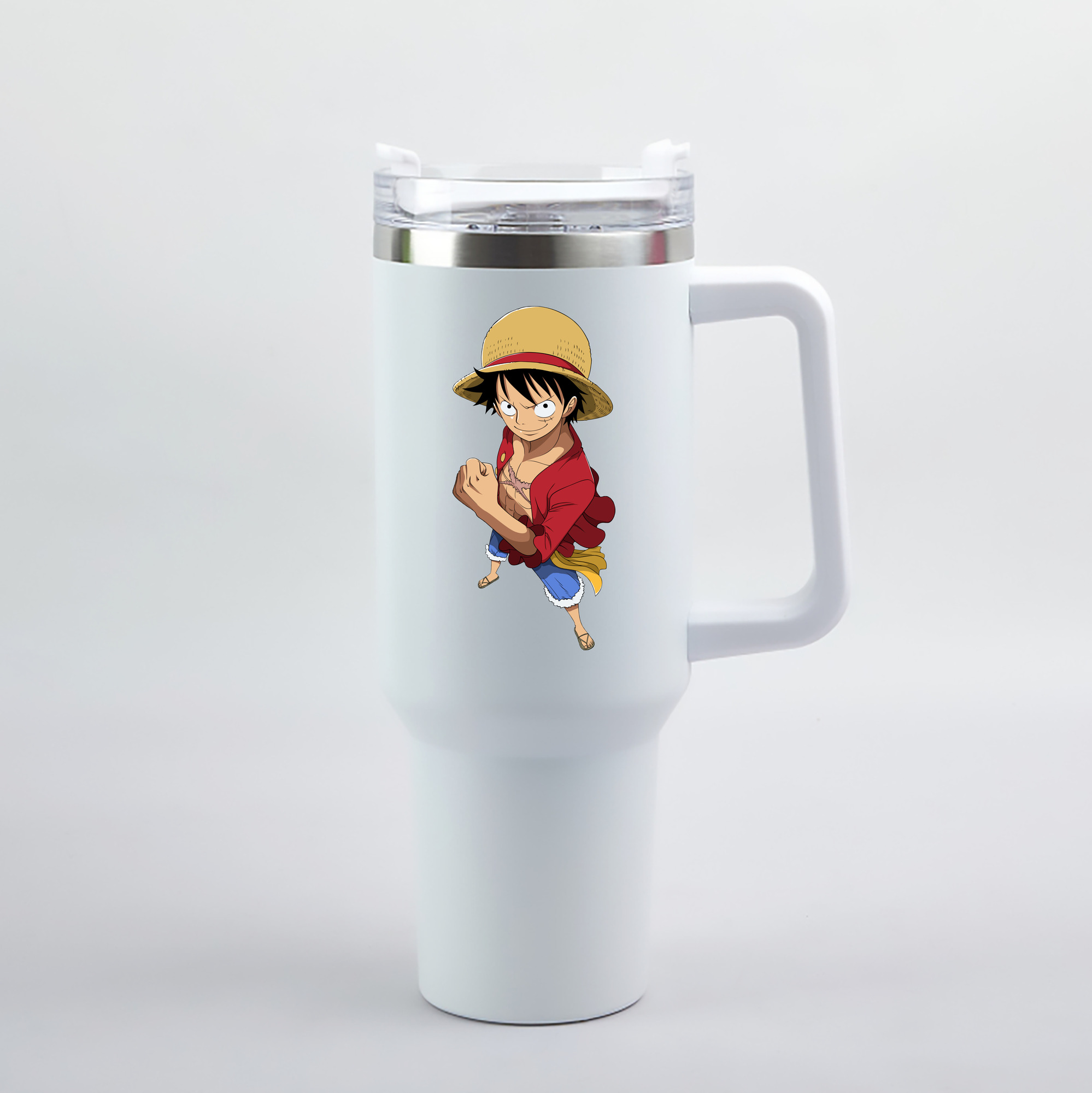 ワンピース モンキー・D・ルフィ ONE PIECE Monkey D. Luffy 1200mL車用タンブラー（カラープリント）
