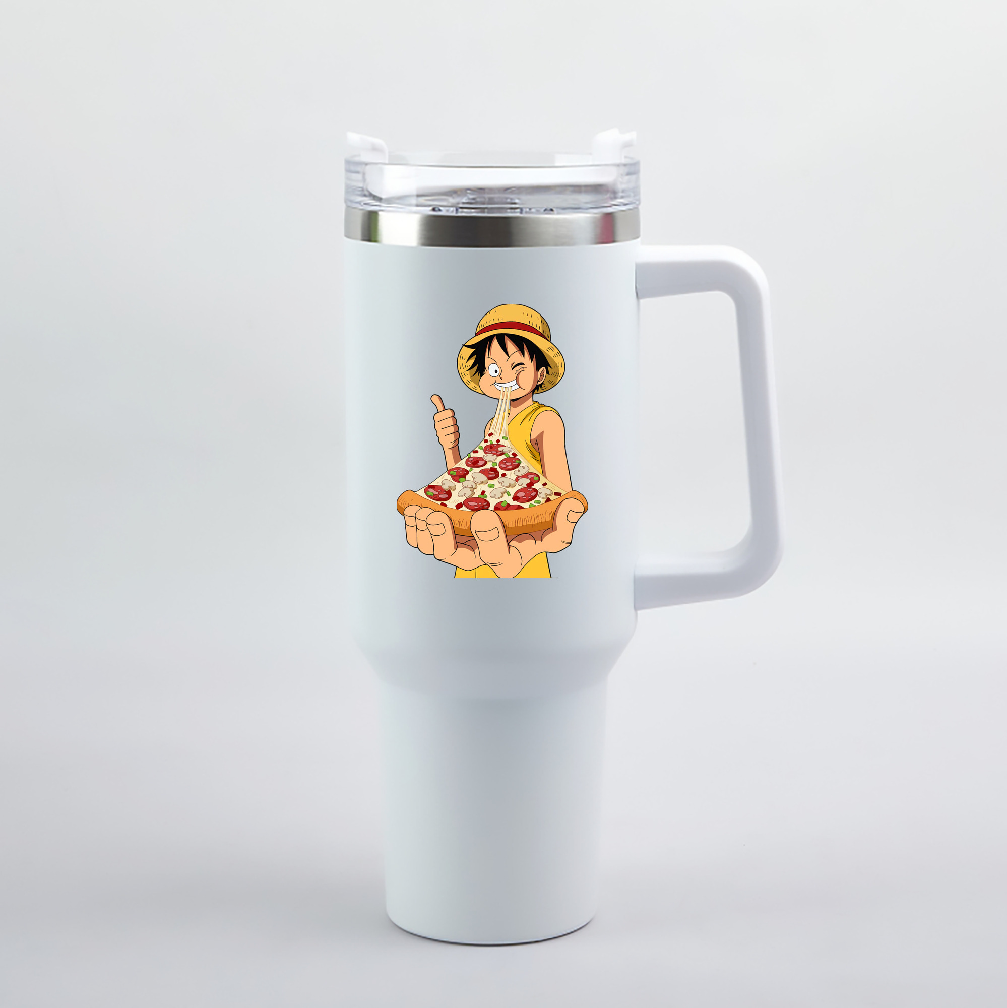 ワンピース モンキー・D・ルフィ ONE PIECE Monkey D. Luffy 1200mL車用タンブラー（カラープリント）