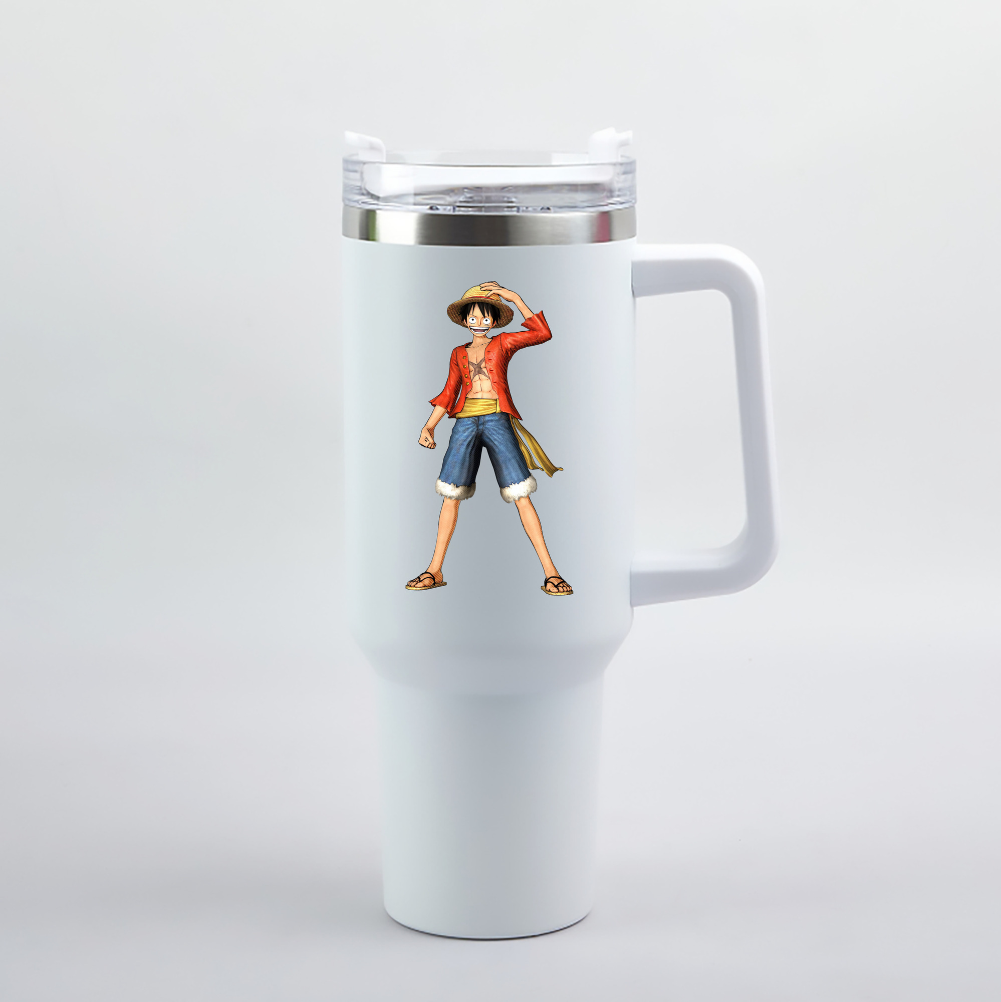 ワンピース モンキー・D・ルフィ ONE PIECE Monkey D. Luffy 1200mL車用タンブラー（カラープリント）