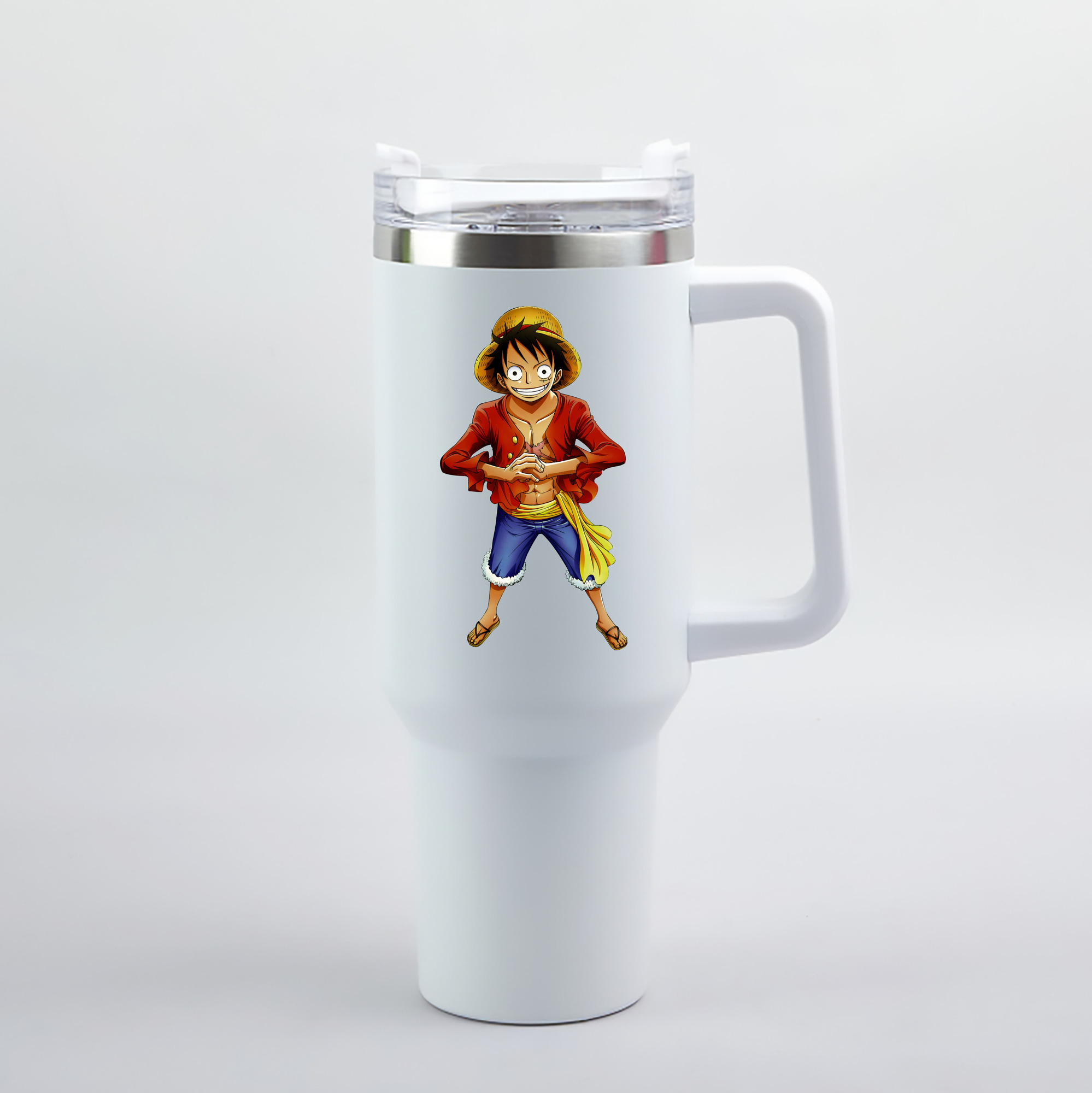 ワンピース モンキー・D・ルフィ ONE PIECE Monkey D. Luffy 1200mL車用タンブラー（カラープリント）
