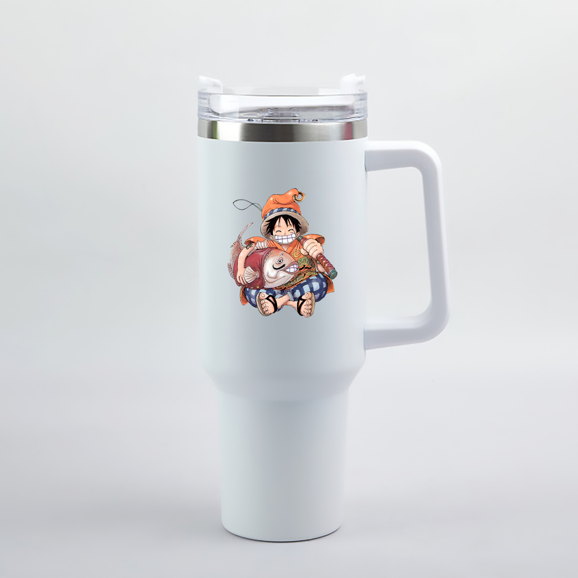 ワンピース モンキー・D・ルフィ ONE PIECE Monkey D. Luffy 1200mL車用タンブラー（カラープリント）
