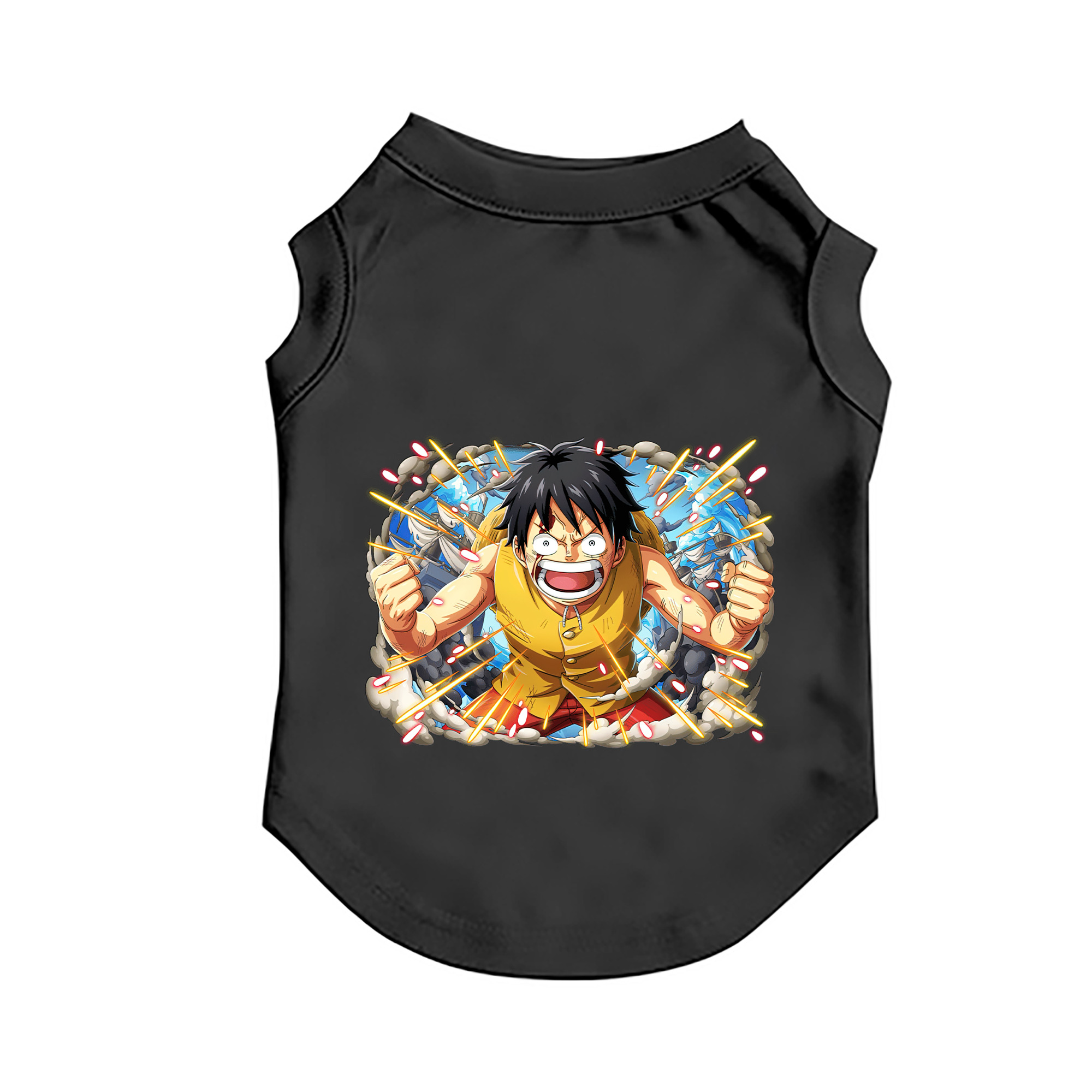 （画像用） ワンピース モンキー・D・ルフィ ONE PIECE Monkey D. Luffy ペット用ベスト