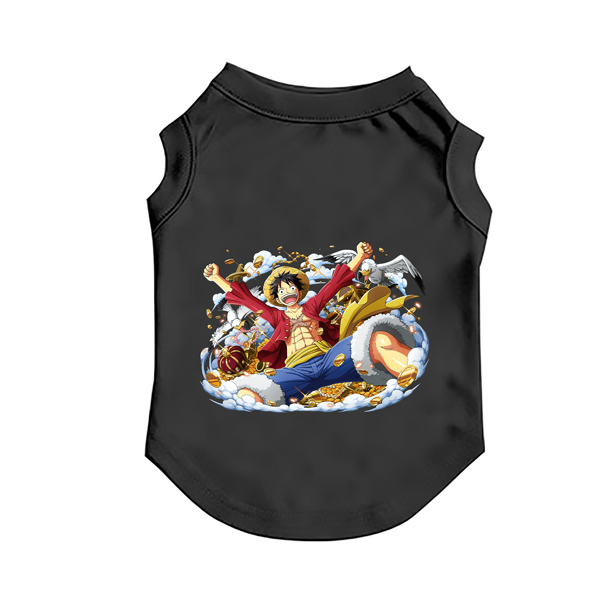 （画像用） ワンピース モンキー・D・ルフィ ONE PIECE Monkey D. Luffy ペット用ベスト