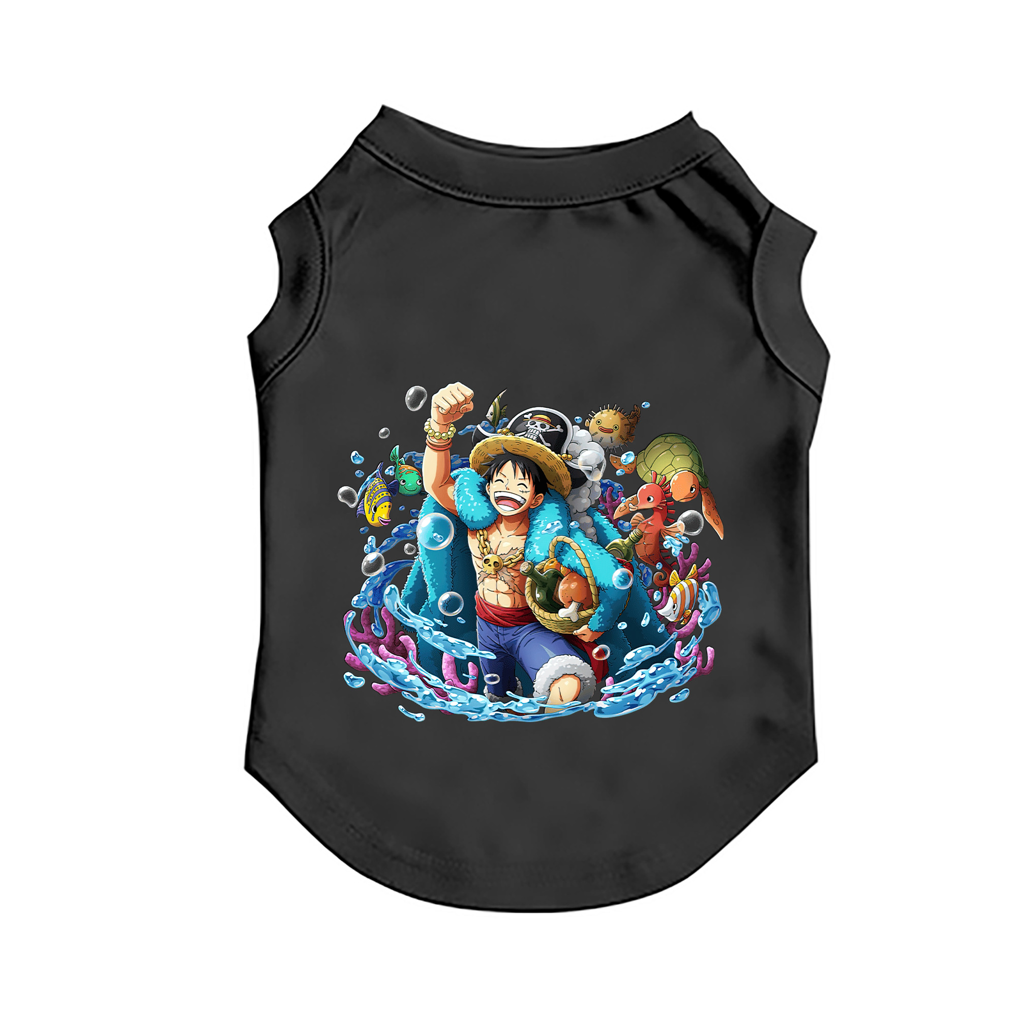 （画像用） ワンピース モンキー・D・ルフィ ONE PIECE Monkey D. Luffy ペット用ベスト