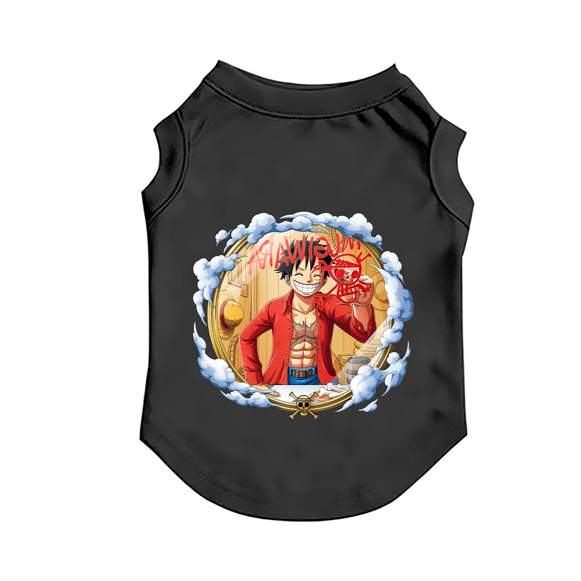 （画像用） ワンピース モンキー・D・ルフィ ONE PIECE Monkey D. Luffy ペット用ベスト
