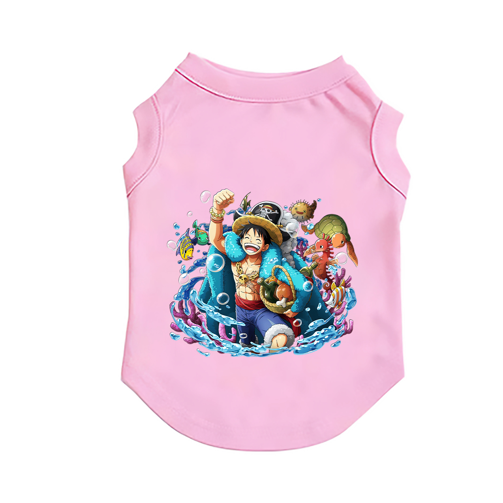 （画像用） ワンピース モンキー・D・ルフィ ONE PIECE Monkey D. Luffy ペット用ベスト
