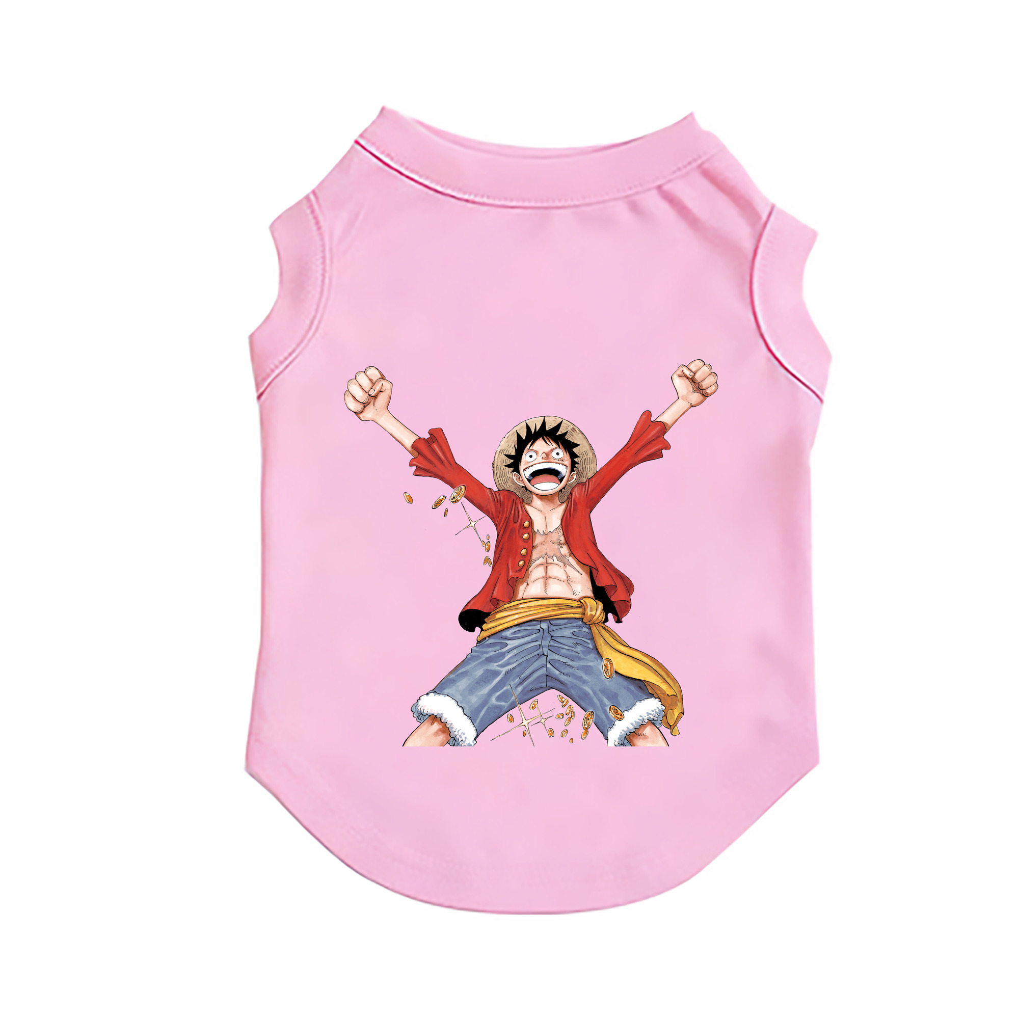 （画像用） ワンピース モンキー・D・ルフィ ONE PIECE Monkey D. Luffy ペット用ベスト