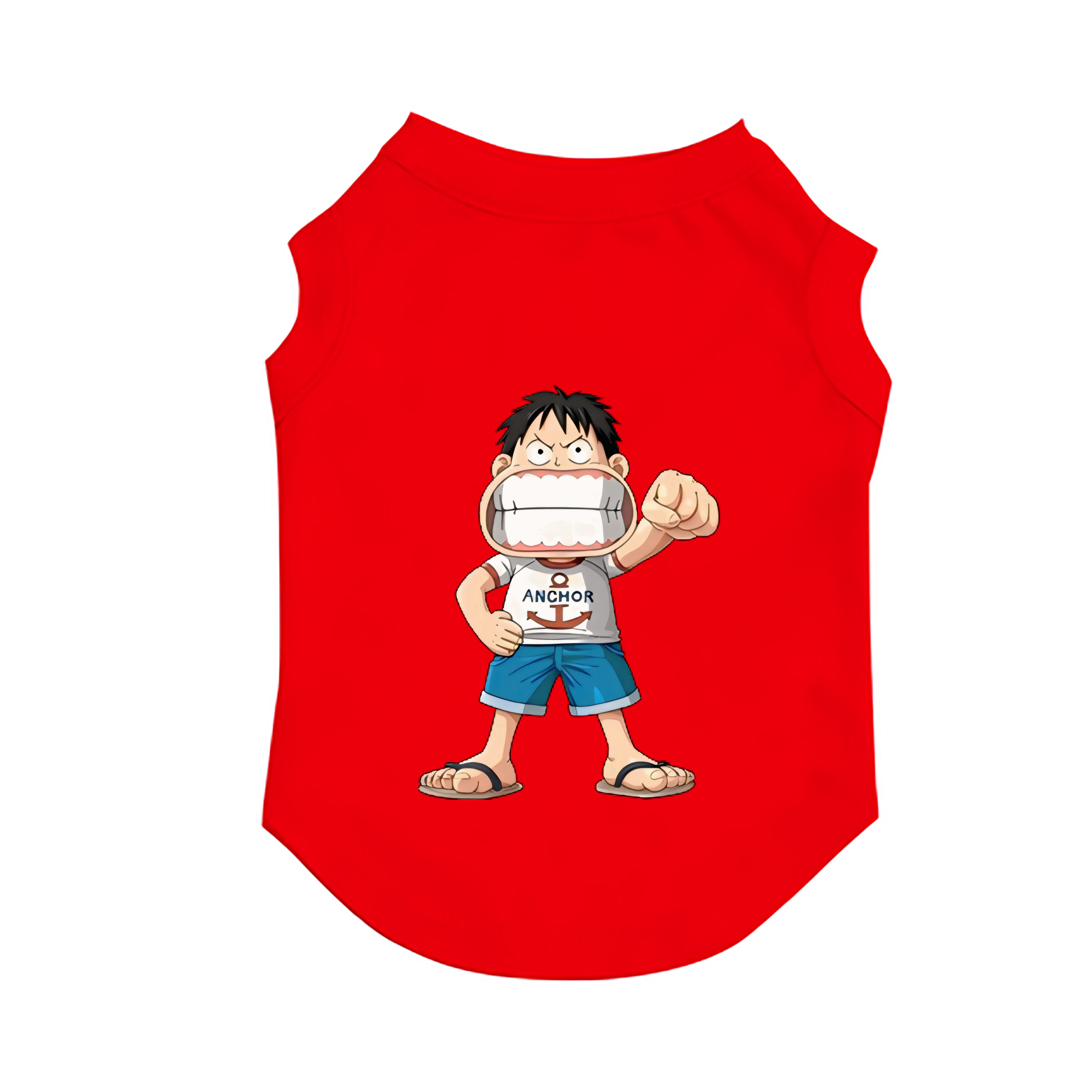 （画像用） ワンピース モンキー・D・ルフィ ONE PIECE Monkey D. Luffy ペット用ベスト