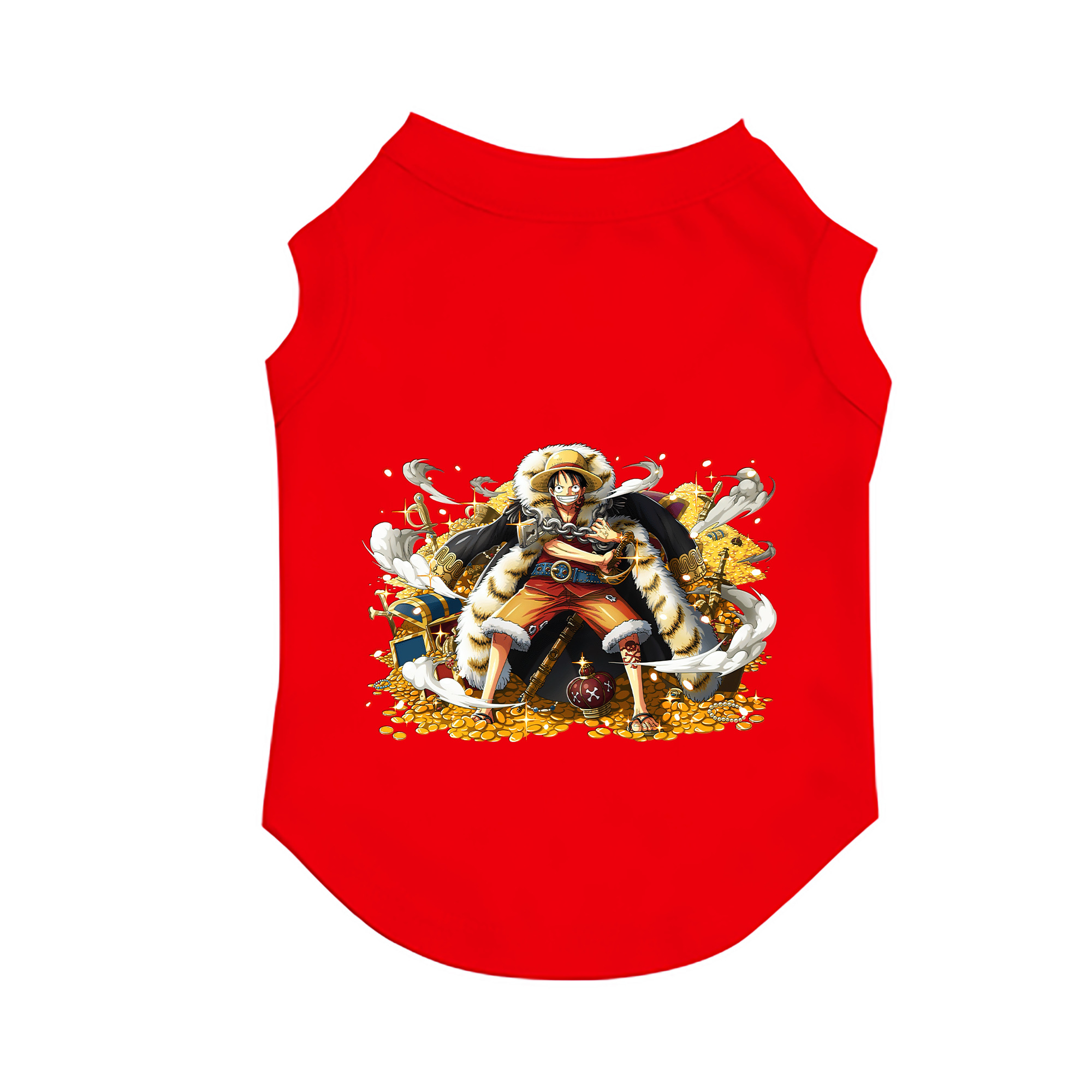 （画像用） ワンピース モンキー・D・ルフィ ONE PIECE Monkey D. Luffy ペット用ベスト