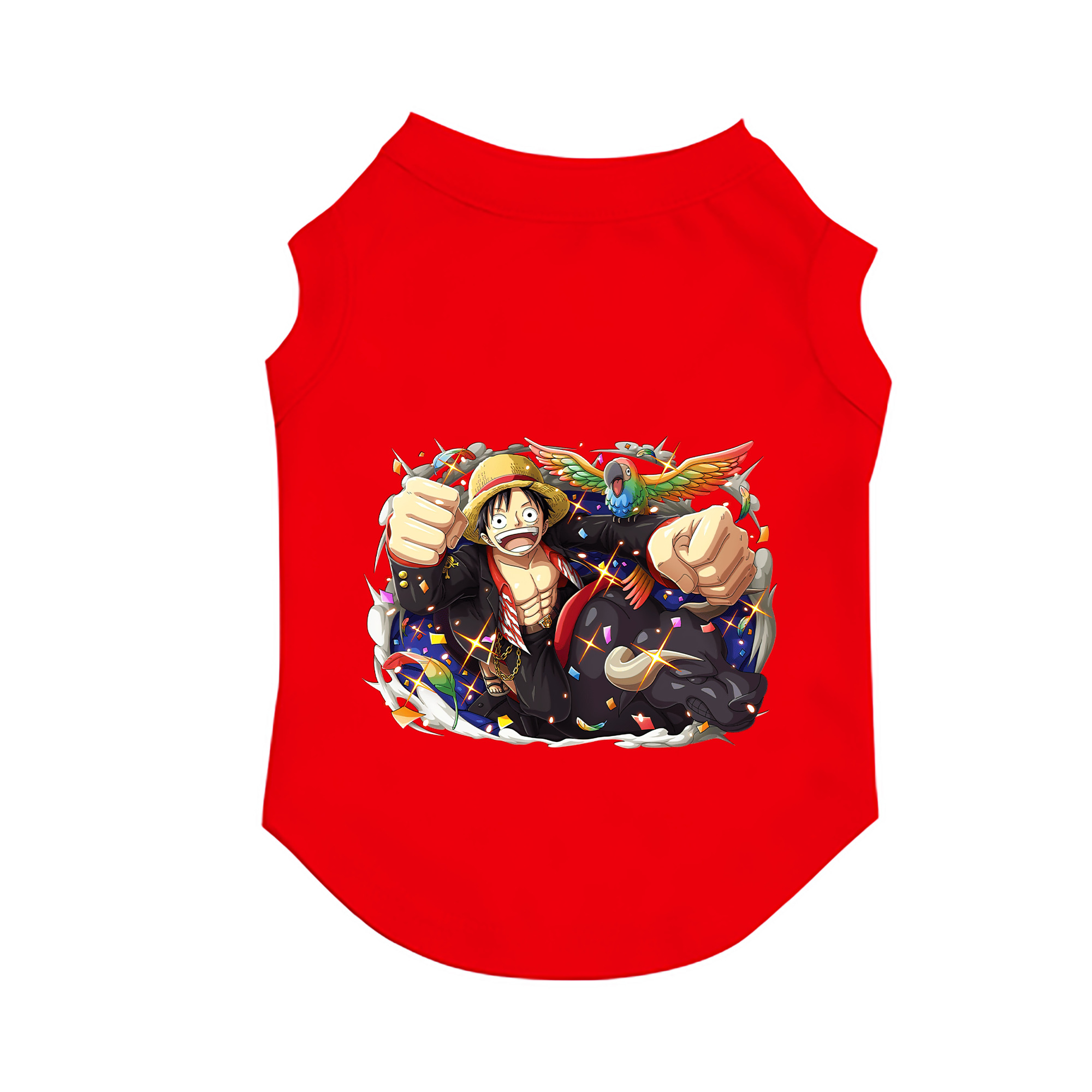 （画像用） ワンピース モンキー・D・ルフィ ONE PIECE Monkey D. Luffy ペット用ベスト