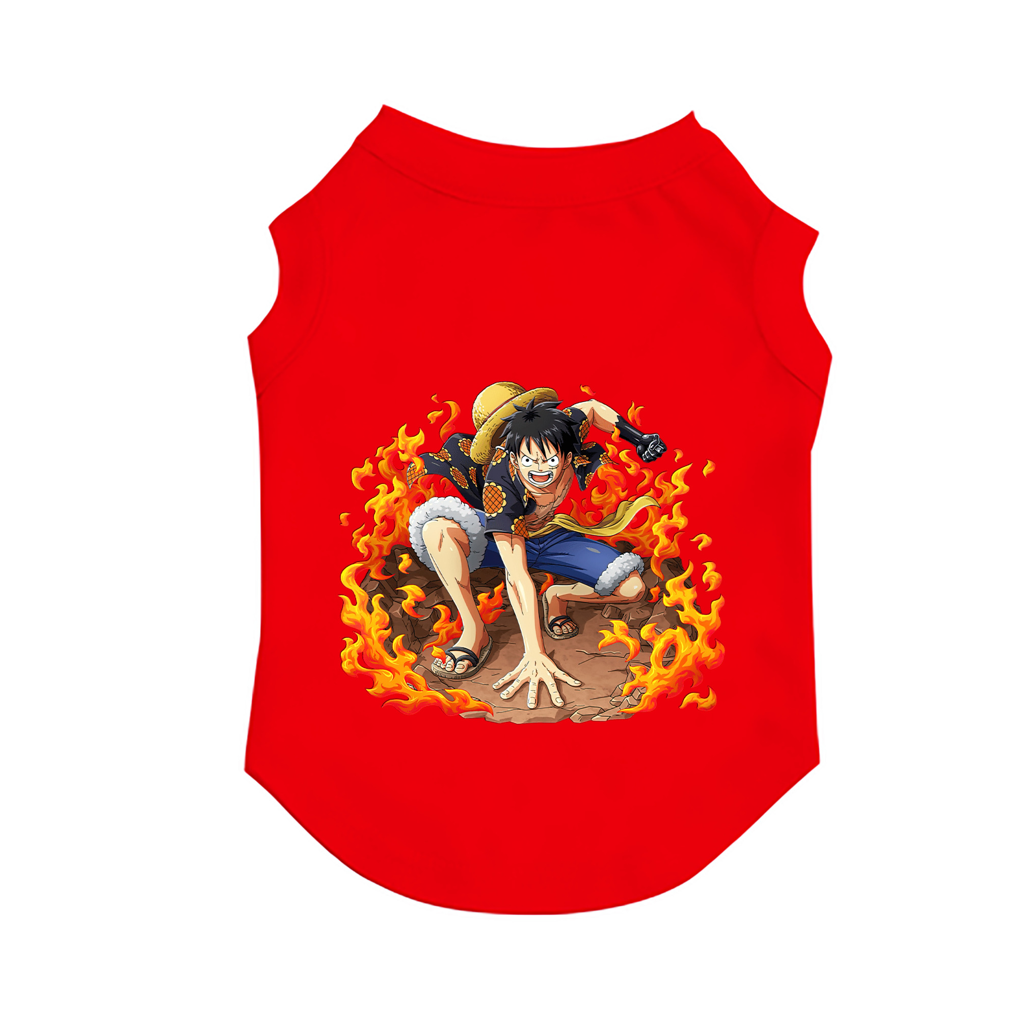 （画像用） ワンピース モンキー・D・ルフィ ONE PIECE Monkey D. Luffy ペット用ベスト