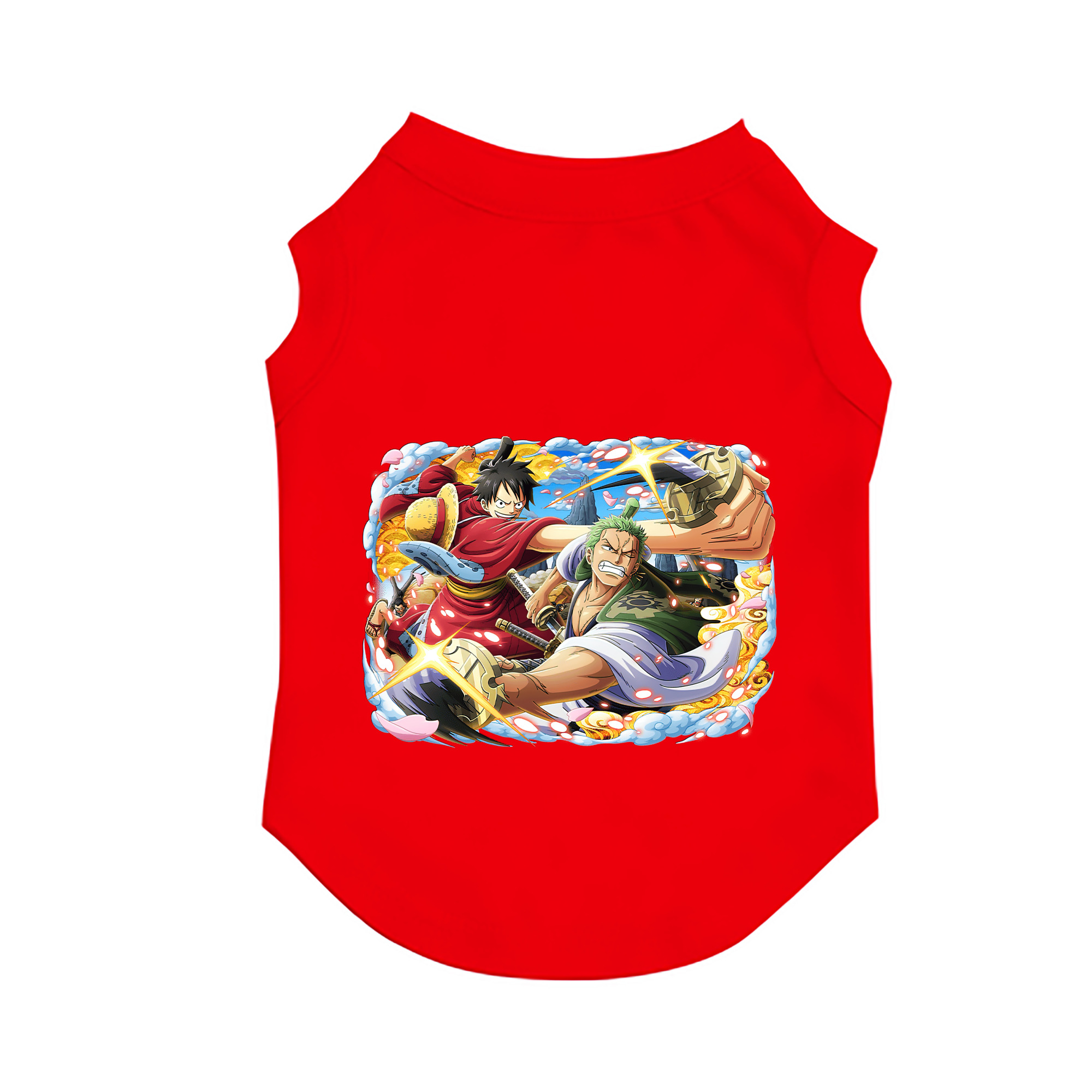 （画像用） ワンピース モンキー・D・ルフィ ONE PIECE Monkey D. Luffy ペット用ベスト