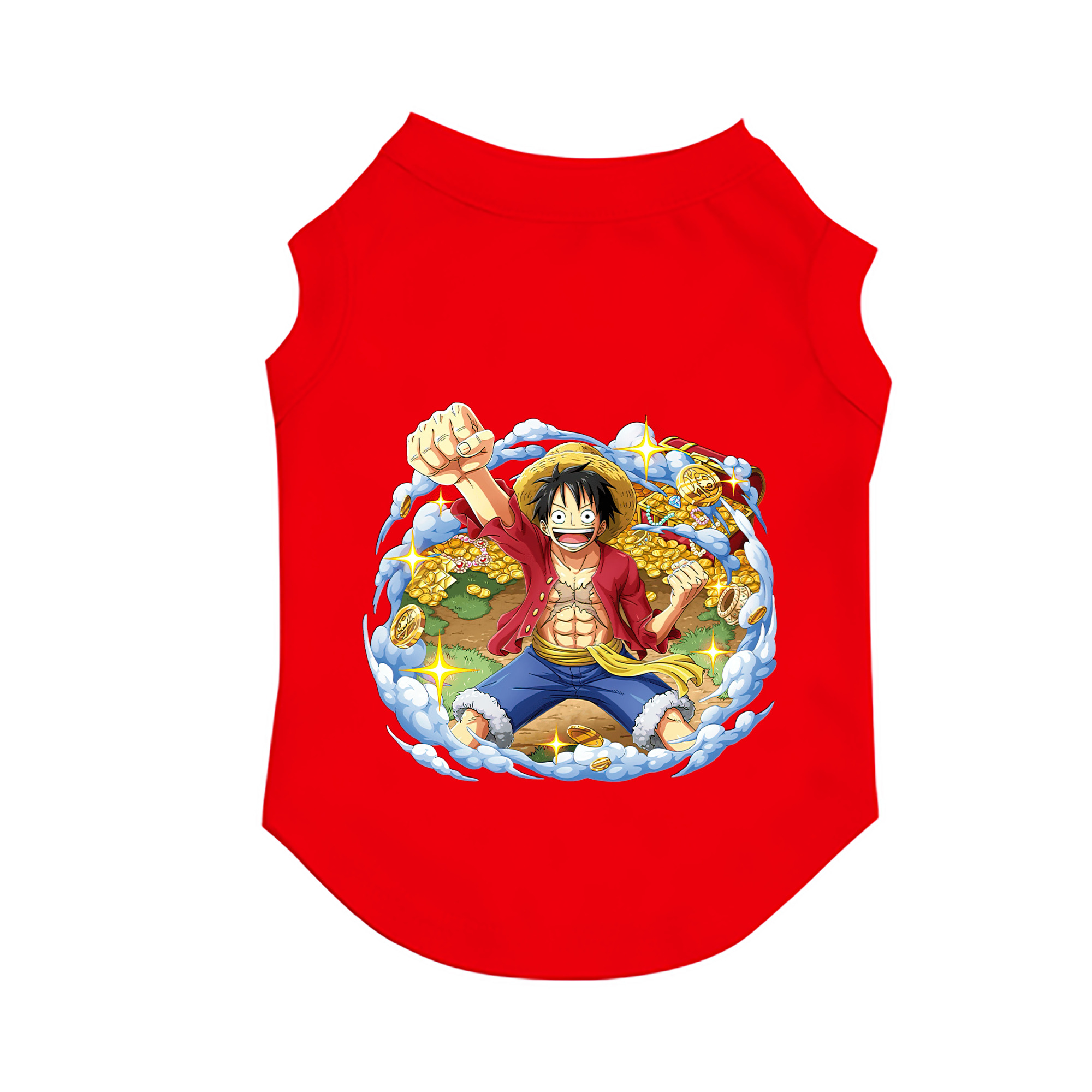 （画像用） ワンピース モンキー・D・ルフィ ONE PIECE Monkey D. Luffy ペット用ベスト
