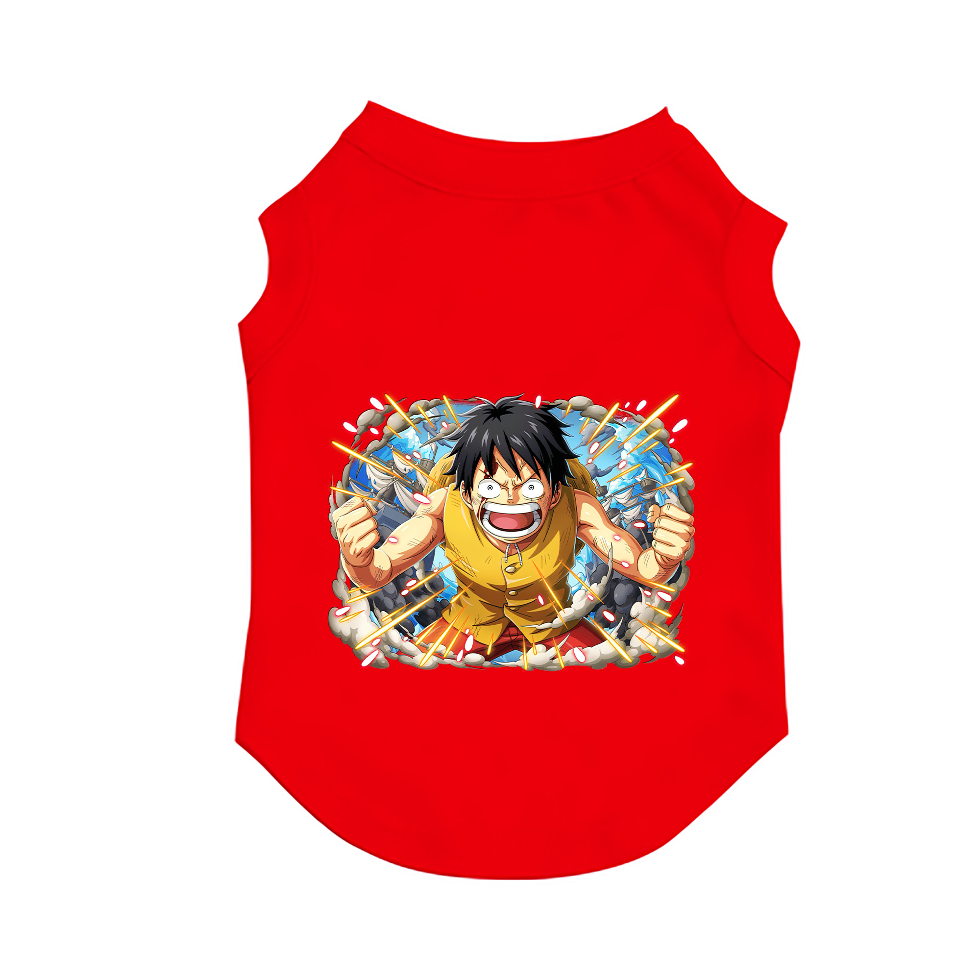 （画像用） ワンピース モンキー・D・ルフィ ONE PIECE Monkey D. Luffy ペット用ベスト