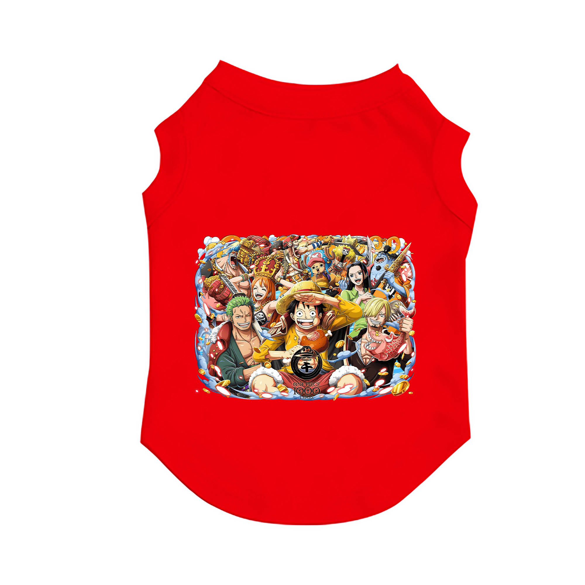 （画像用） ワンピース モンキー・D・ルフィ ONE PIECE Monkey D. Luffy ペット用ベスト