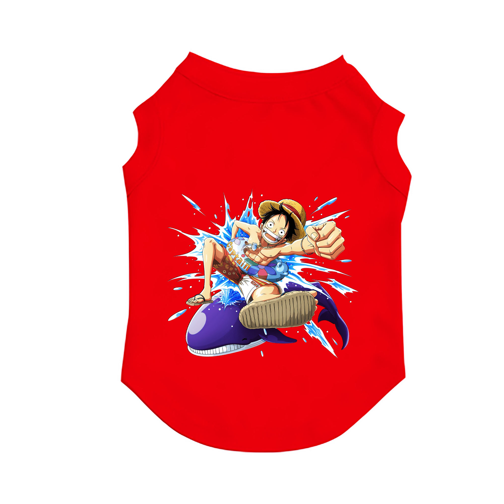 （画像用） ワンピース モンキー・D・ルフィ ONE PIECE Monkey D. Luffy ペット用ベスト
