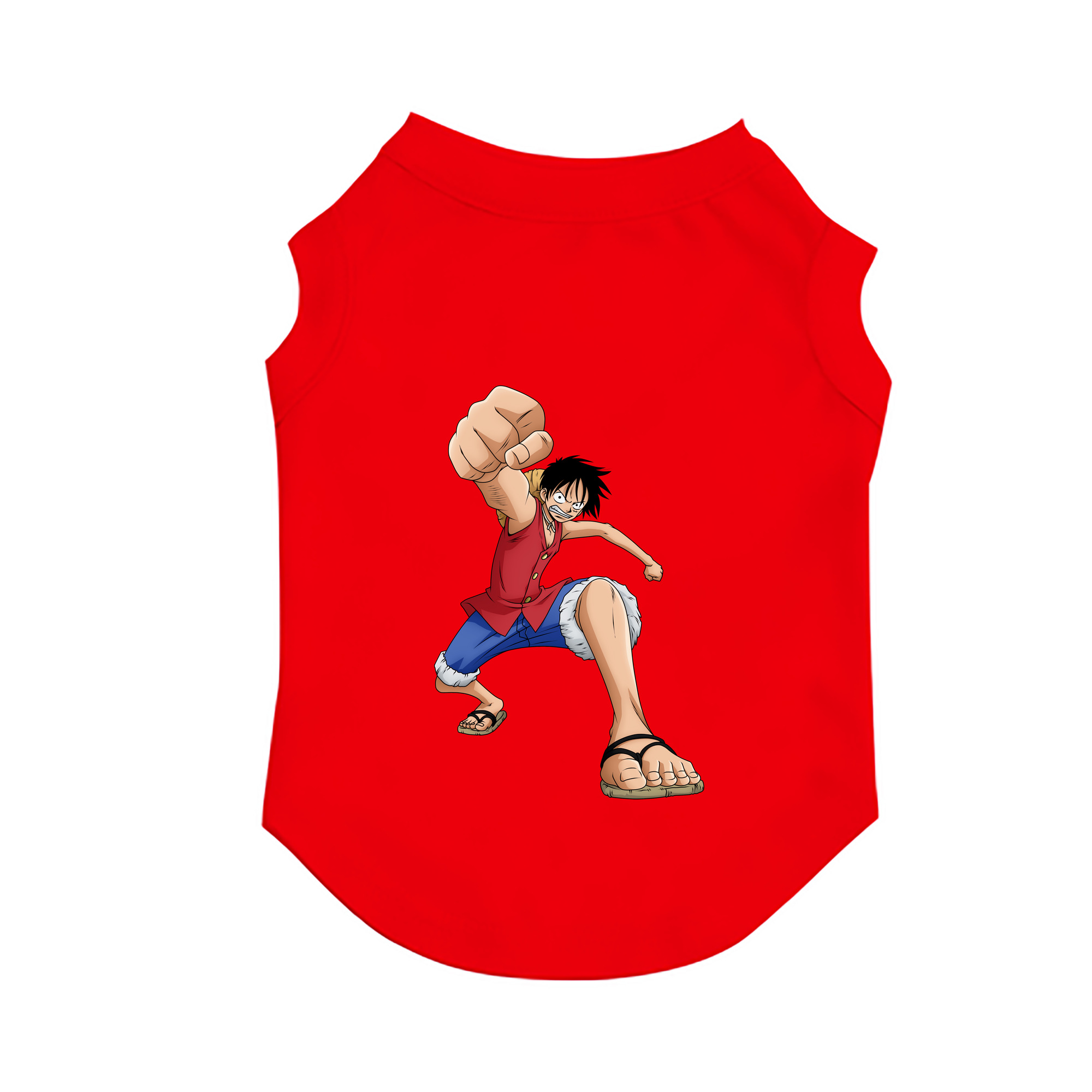 （画像用） ワンピース モンキー・D・ルフィ ONE PIECE Monkey D. Luffy ペット用ベスト