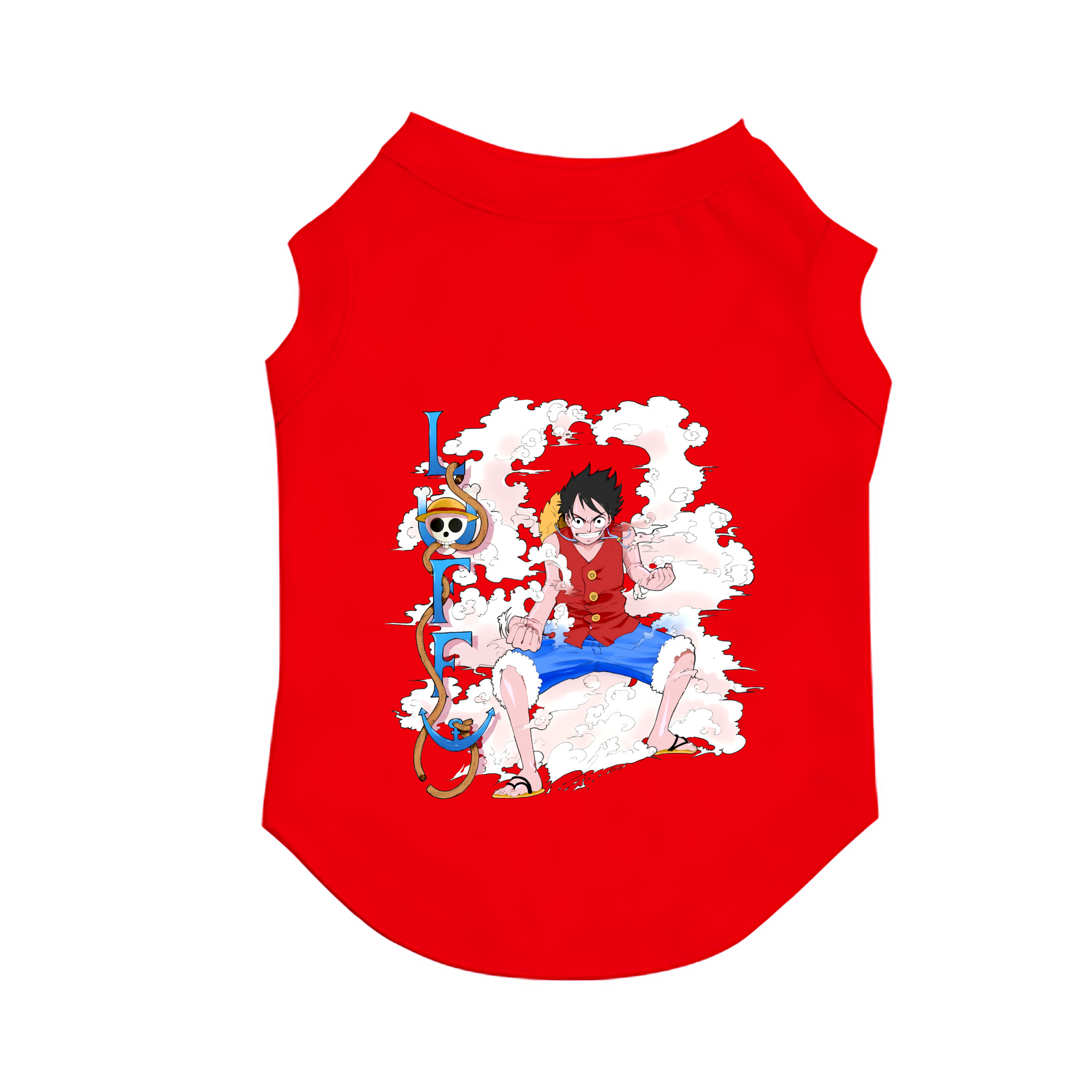 （画像用） ワンピース モンキー・D・ルフィ ONE PIECE Monkey D. Luffy ペット用ベスト