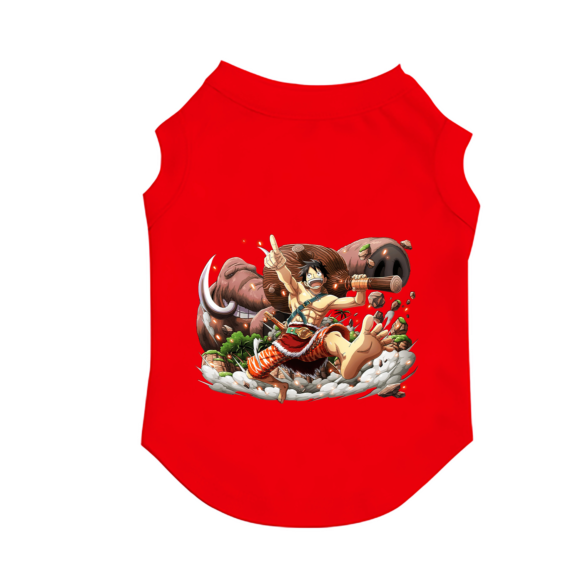 （画像用） ワンピース モンキー・D・ルフィ ONE PIECE Monkey D. Luffy ペット用ベスト