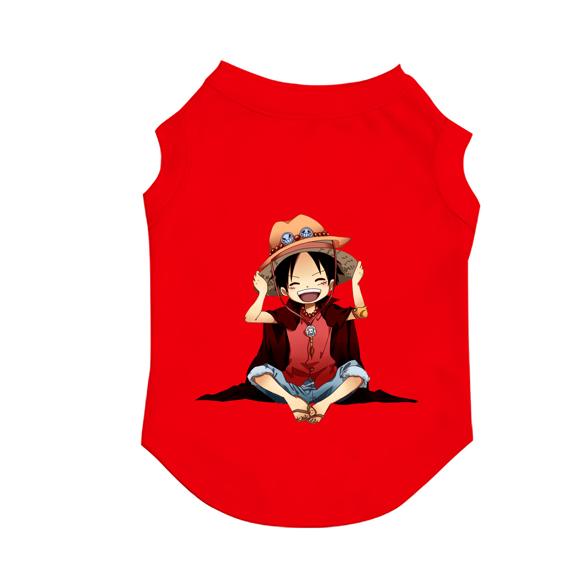 （画像用） ワンピース モンキー・D・ルフィ ONE PIECE Monkey D. Luffy ペット用ベスト