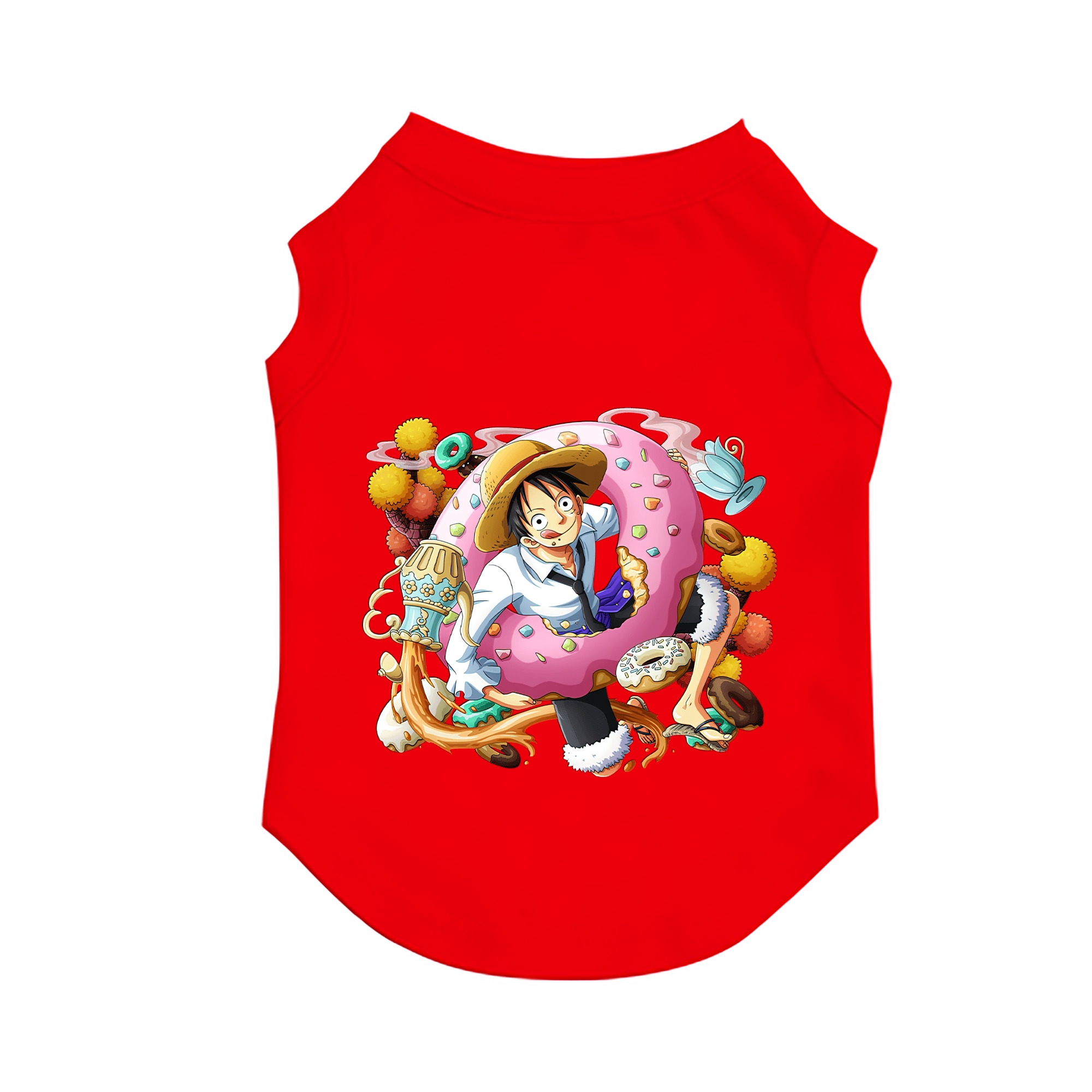 （画像用） ワンピース モンキー・D・ルフィ ONE PIECE Monkey D. Luffy ペット用ベスト