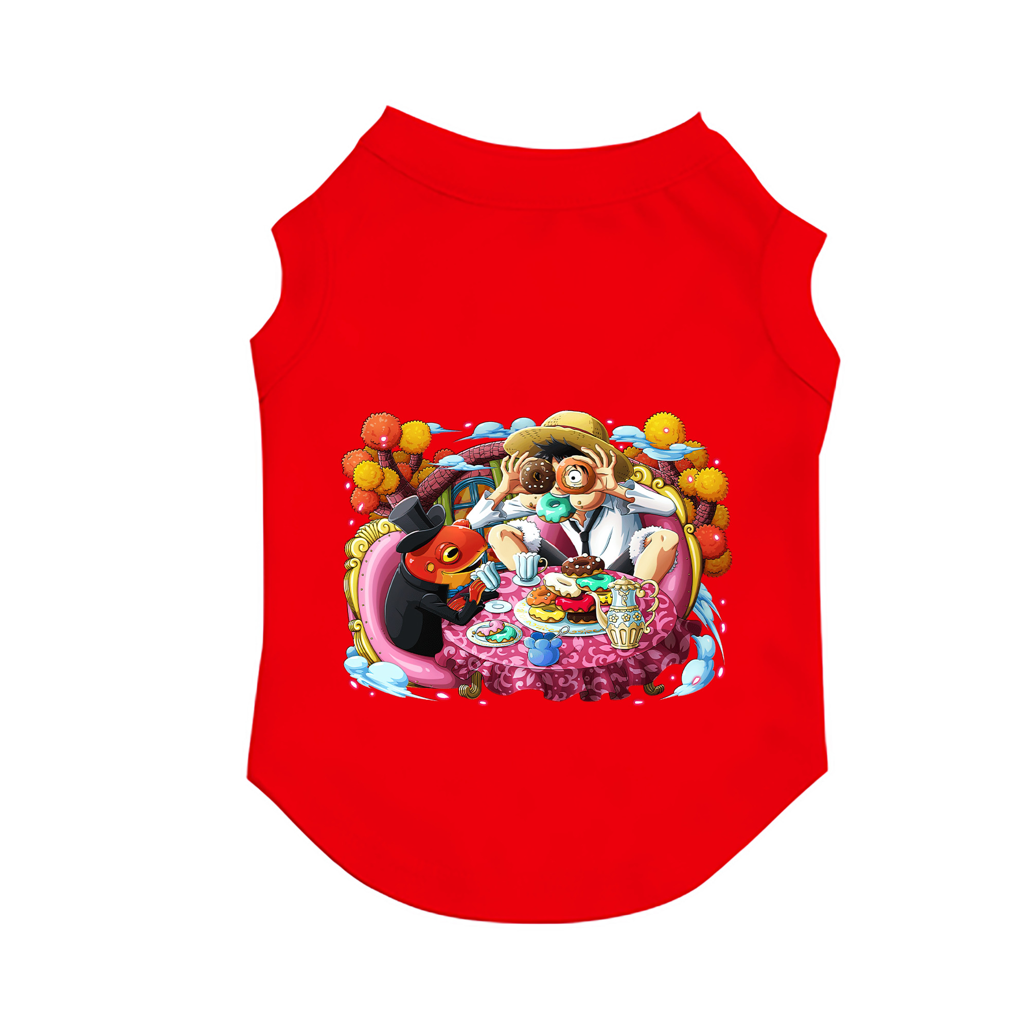 （画像用） ワンピース モンキー・D・ルフィ ONE PIECE Monkey D. Luffy ペット用ベスト