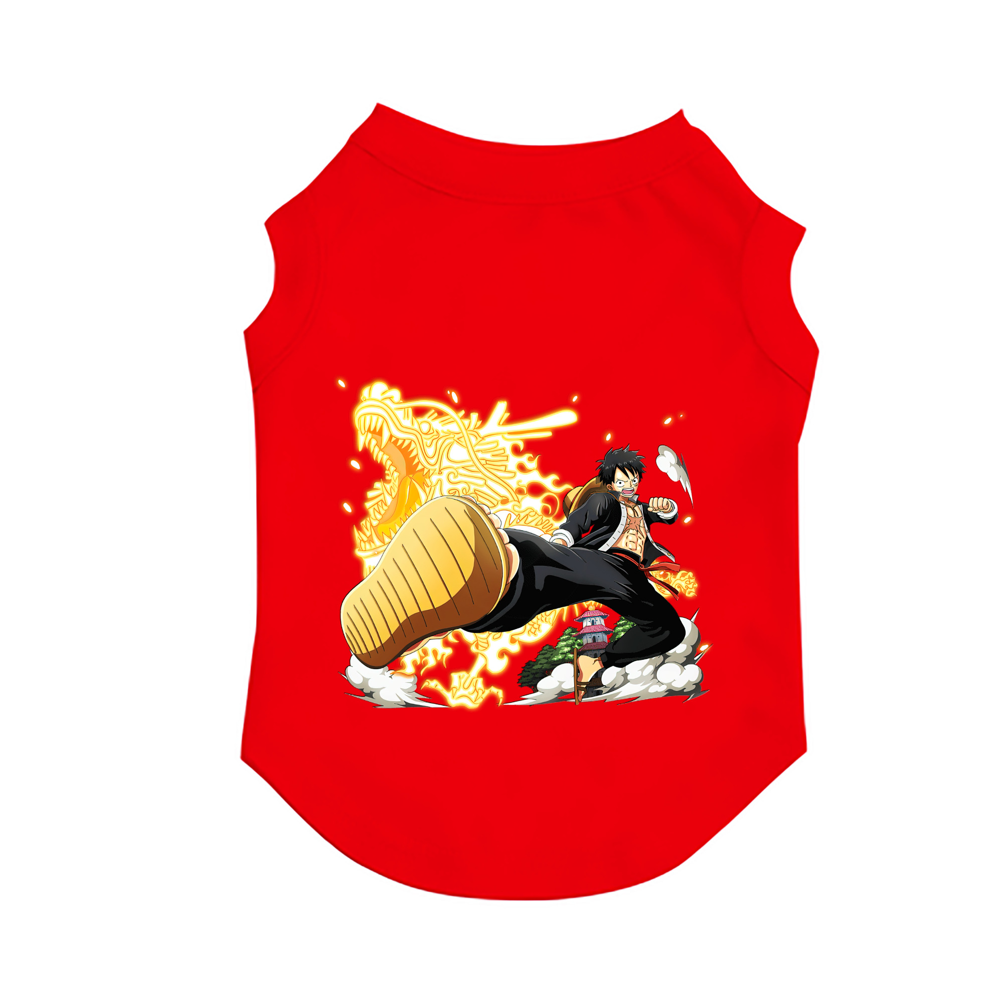 （画像用） ワンピース モンキー・D・ルフィ ONE PIECE Monkey D. Luffy ペット用ベスト