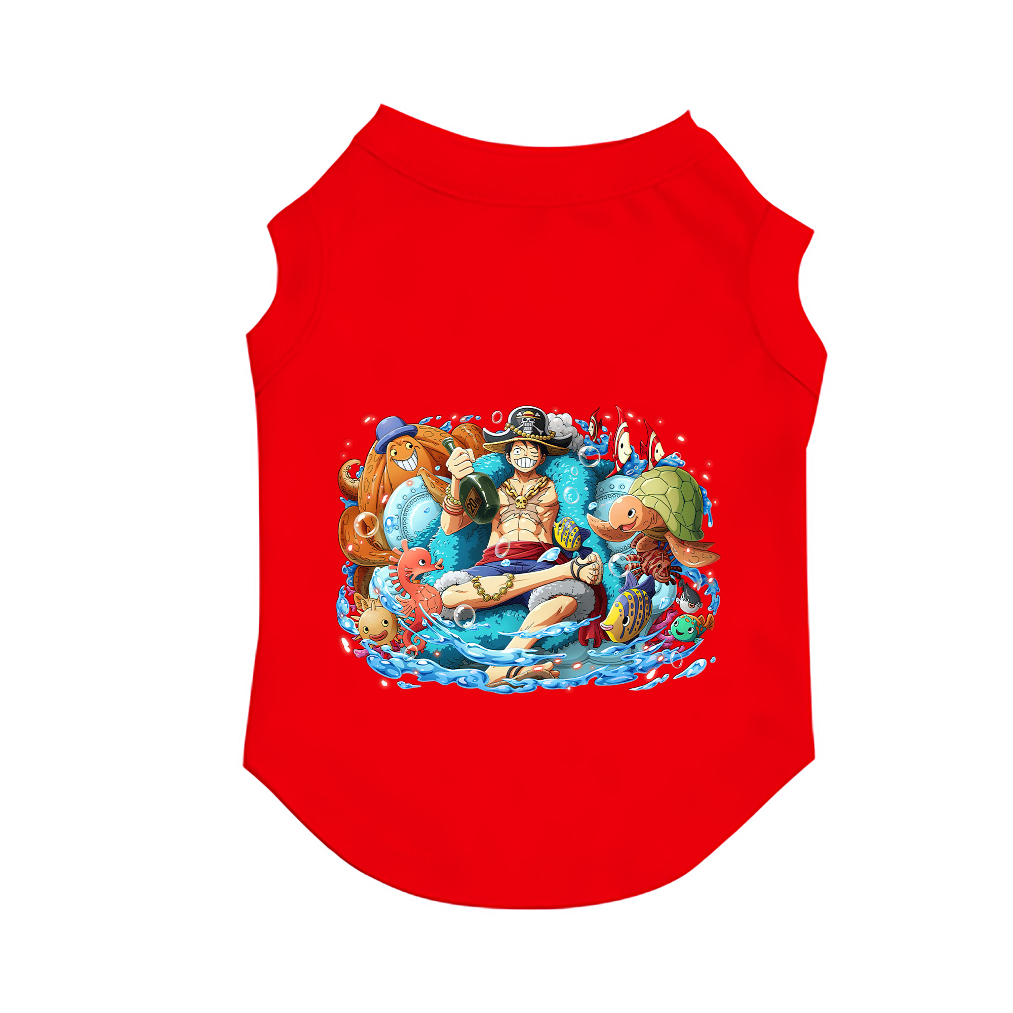 （画像用） ワンピース モンキー・D・ルフィ ONE PIECE Monkey D. Luffy ペット用ベスト