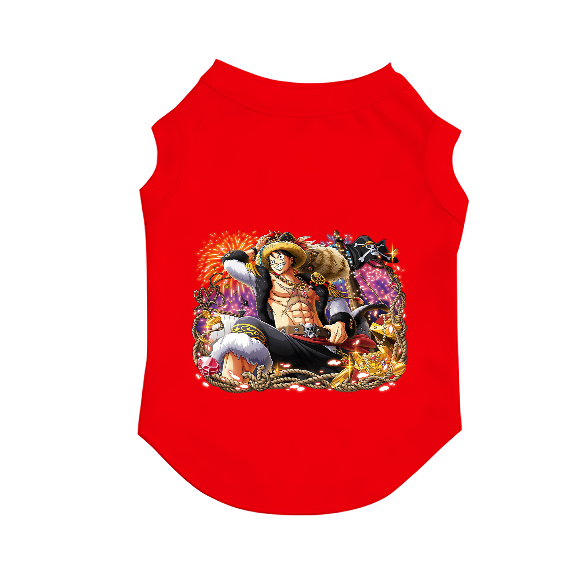 （画像用） ワンピース モンキー・D・ルフィ ONE PIECE Monkey D. Luffy ペット用ベスト
